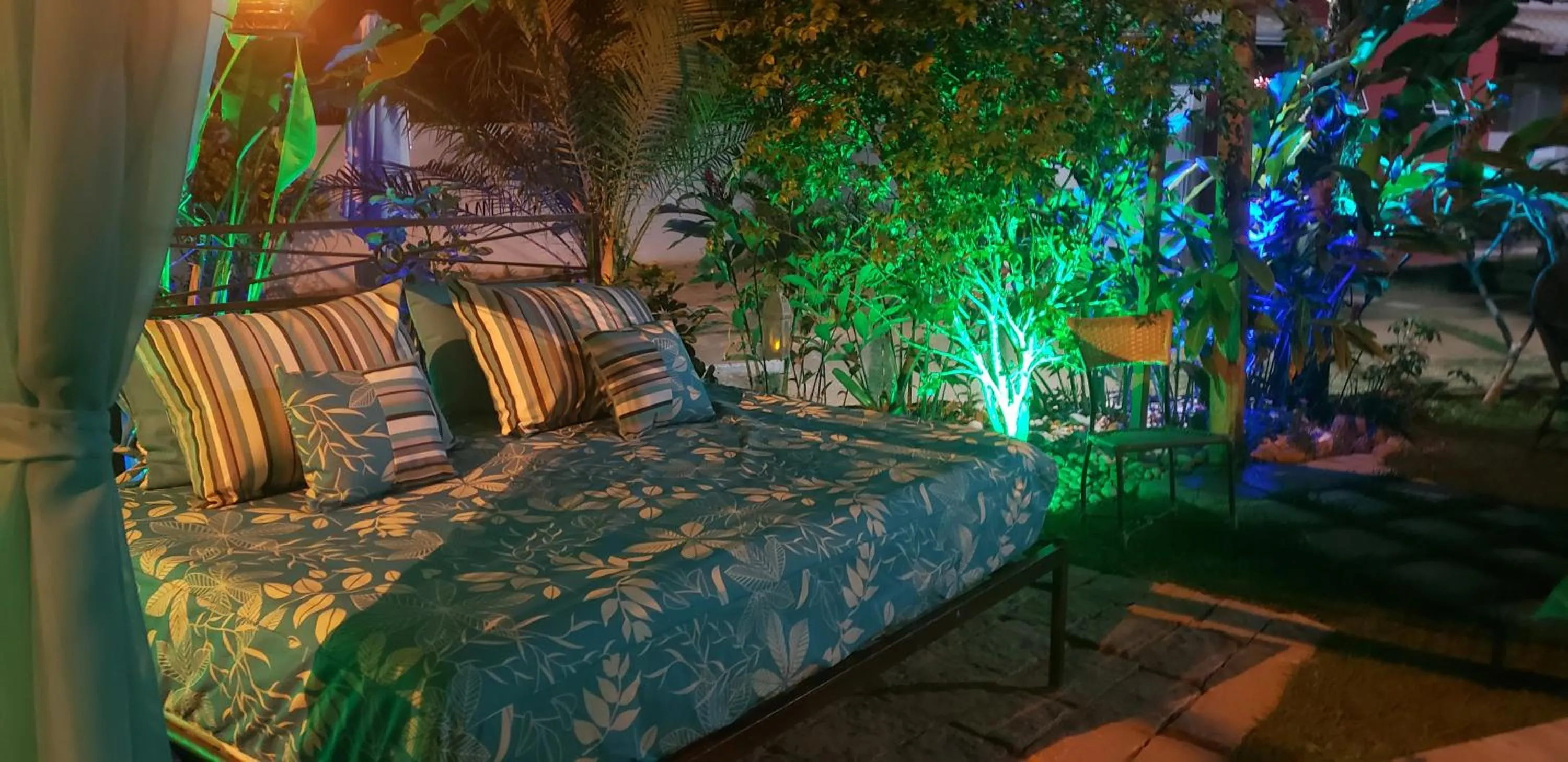 Garden view in Pousada das Orquídeas