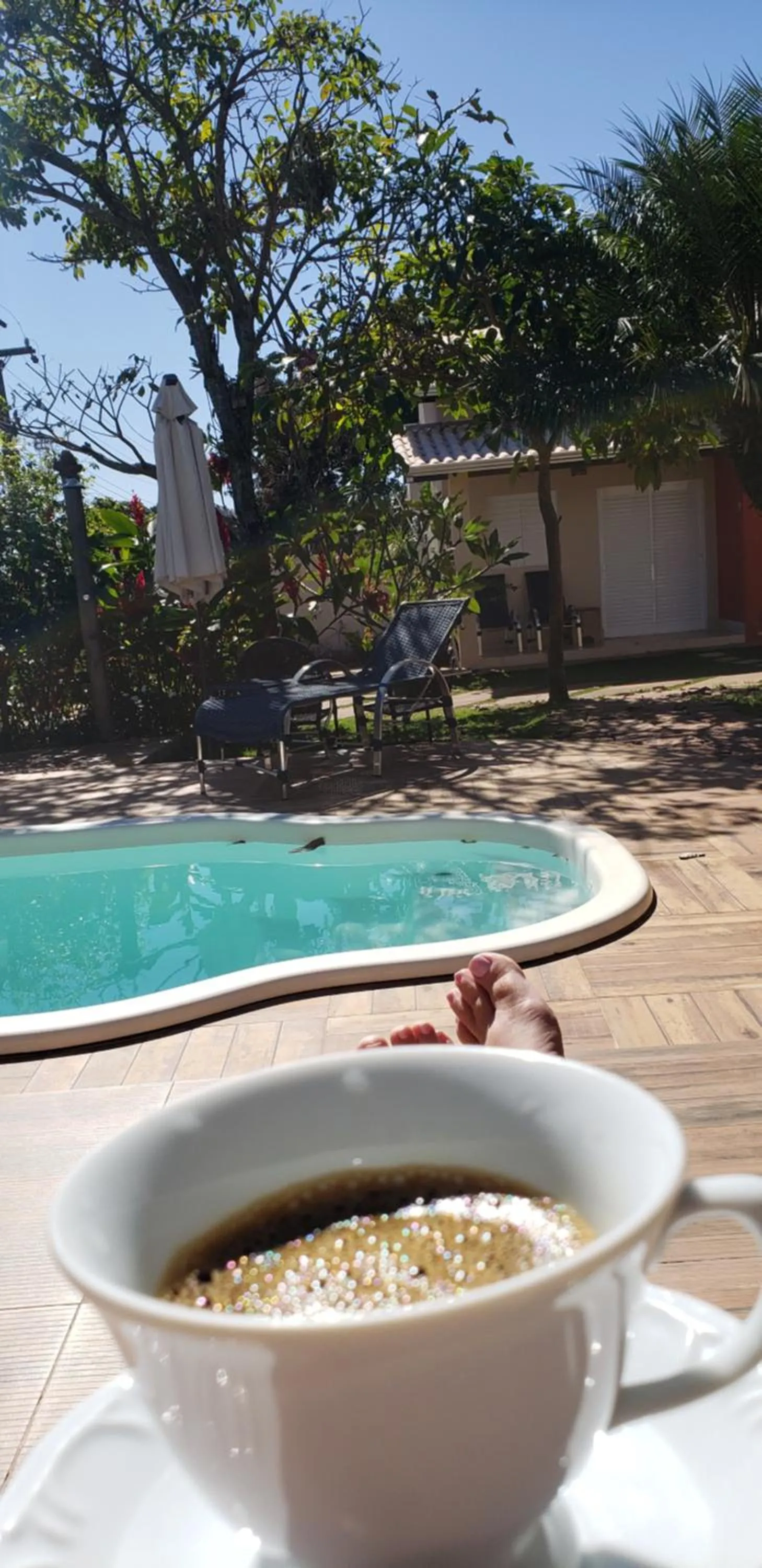 Swimming pool in Pousada das Orquídeas