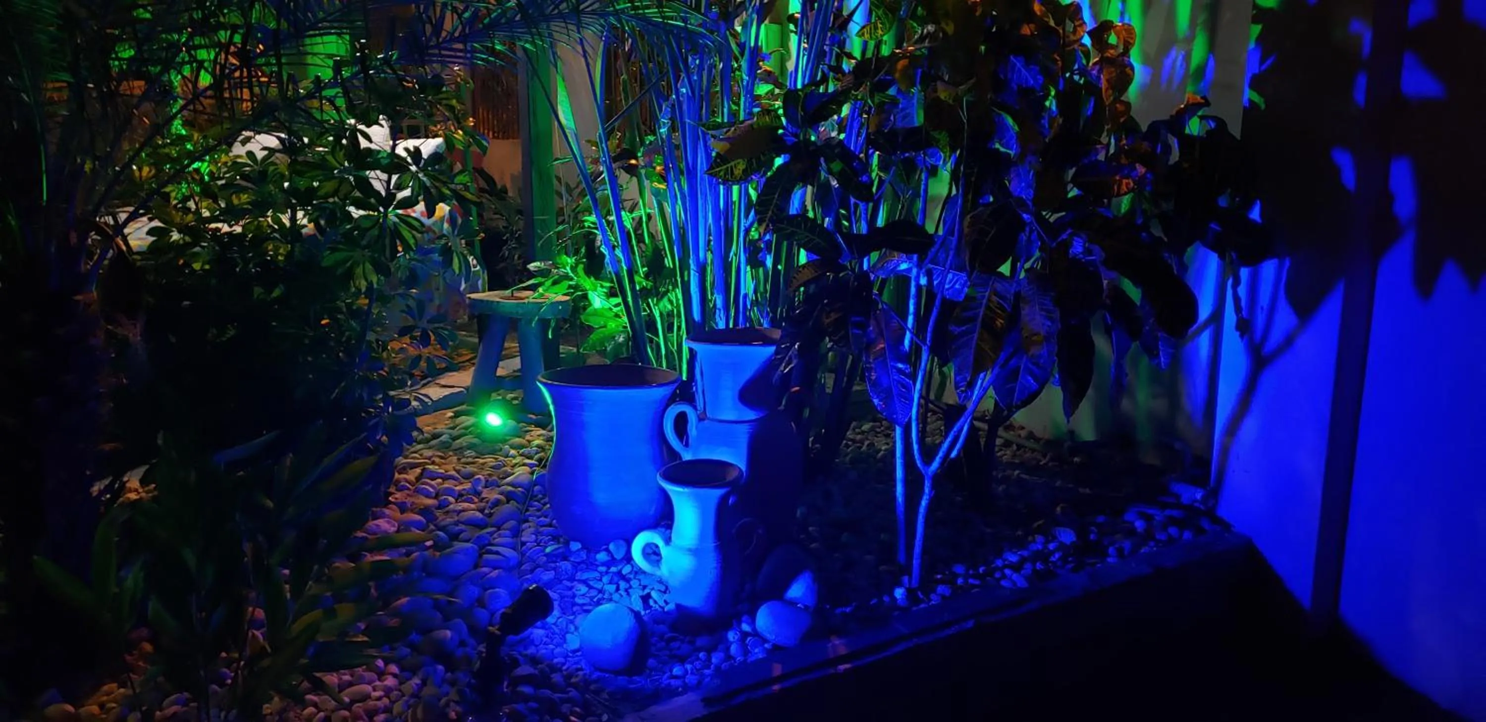 Garden view in Pousada das Orquídeas
