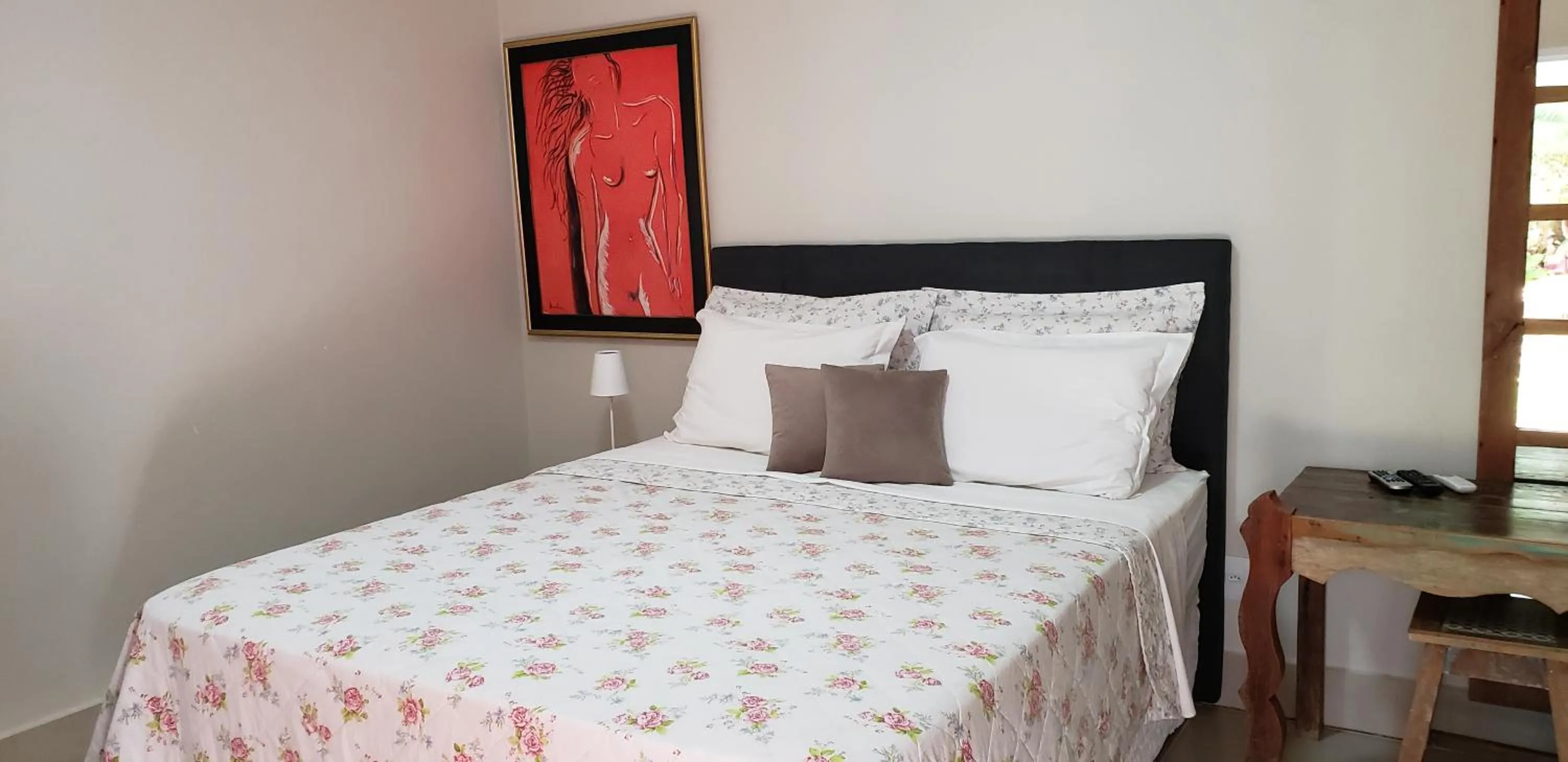 Bed in Pousada das Orquídeas