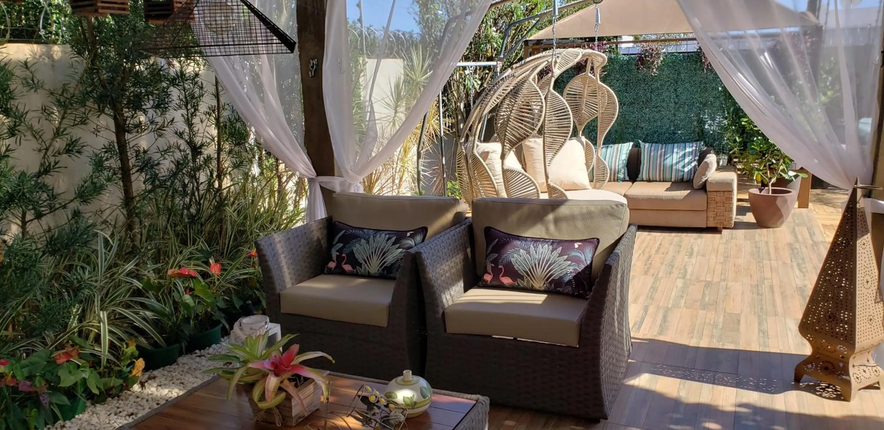 Patio in Pousada das Orquídeas
