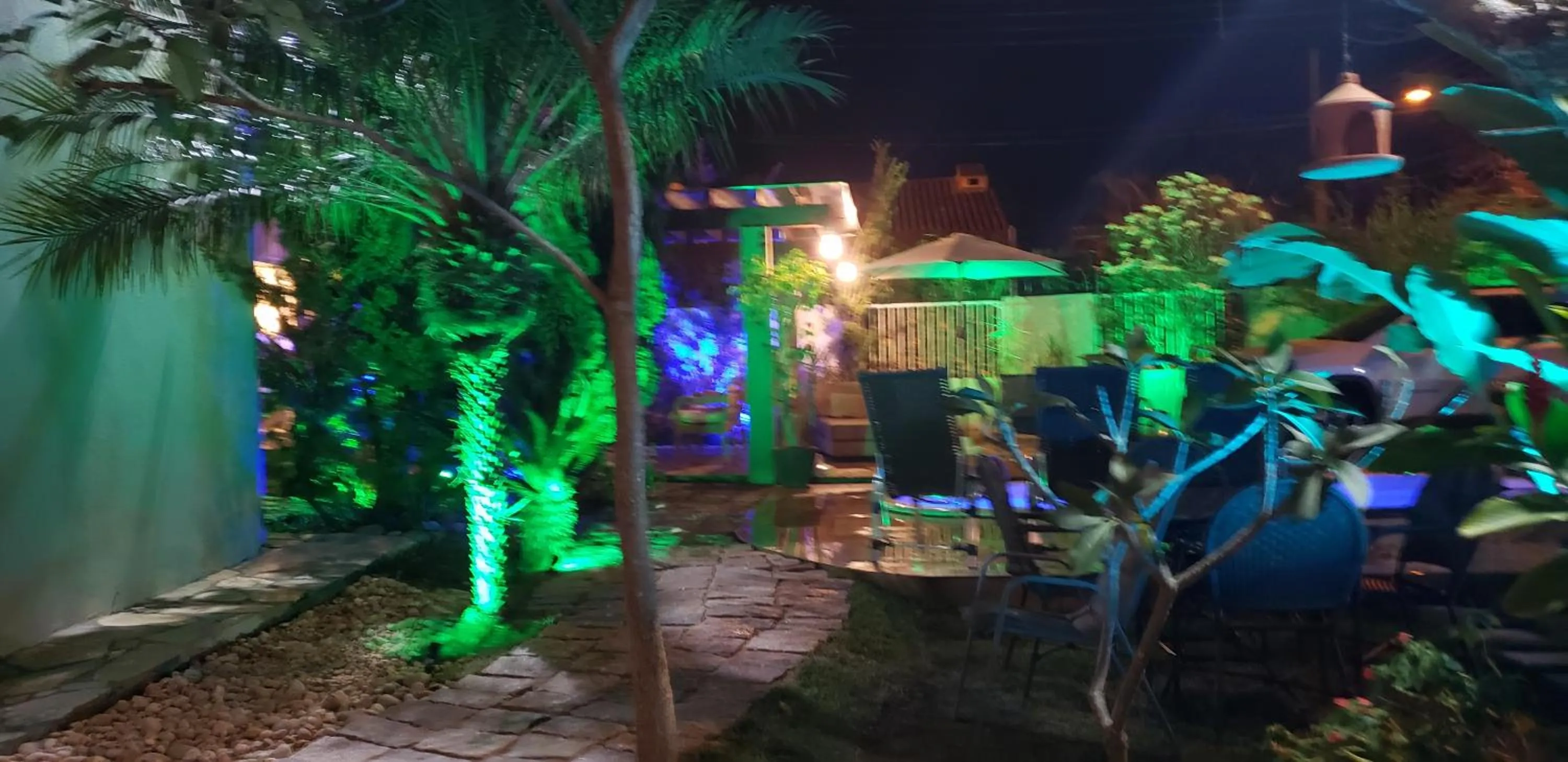 Garden view in Pousada das Orquídeas