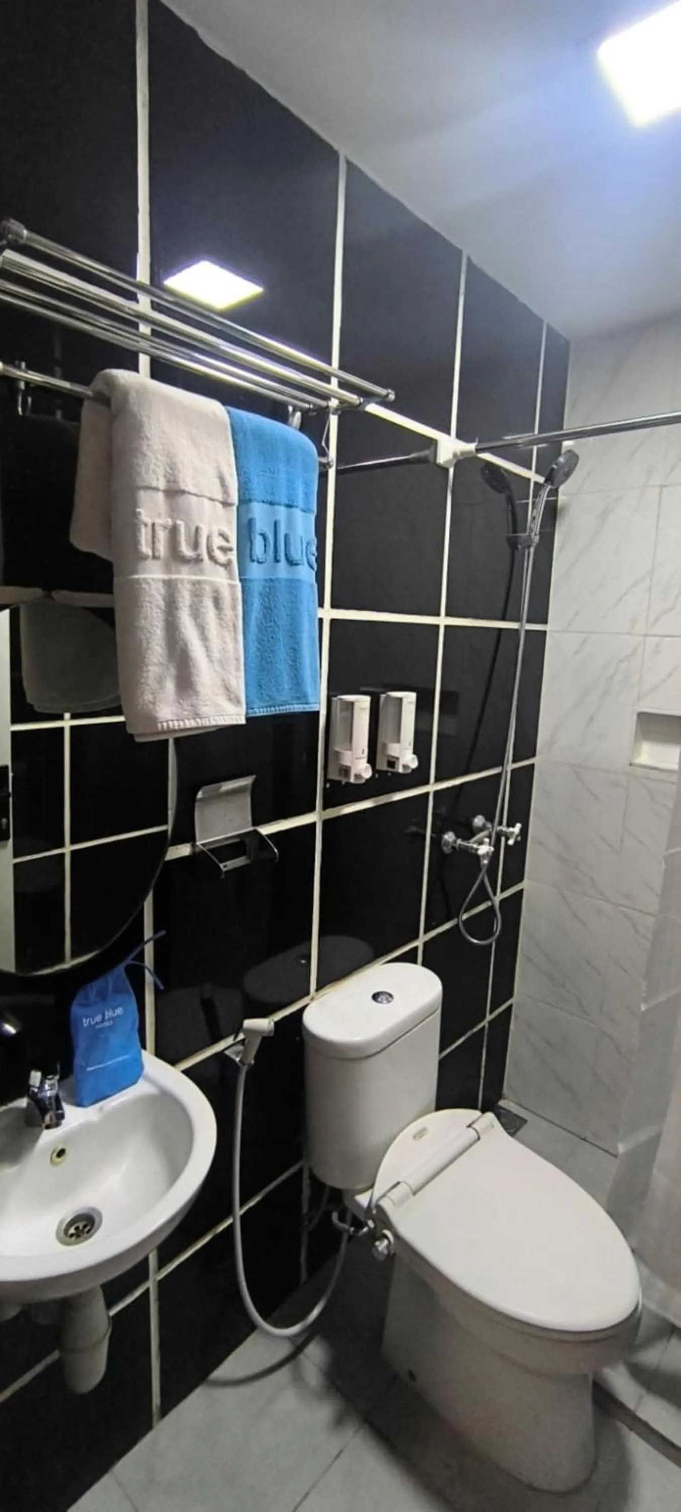Toilet in True Blue Bunga Bunga Hotel Pasar Baru - Jakarta
