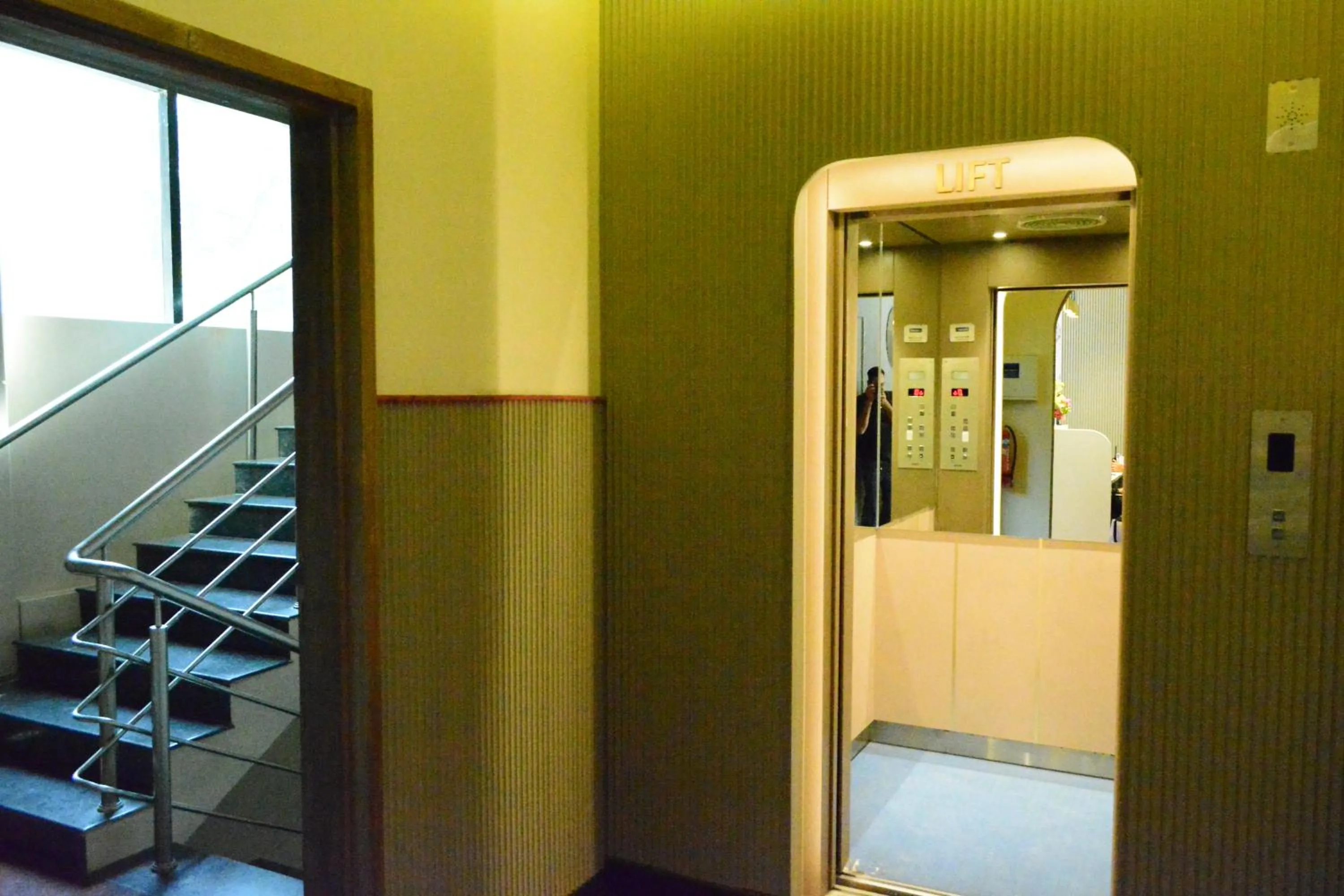 elevator in Hotel Muthahalli Grand