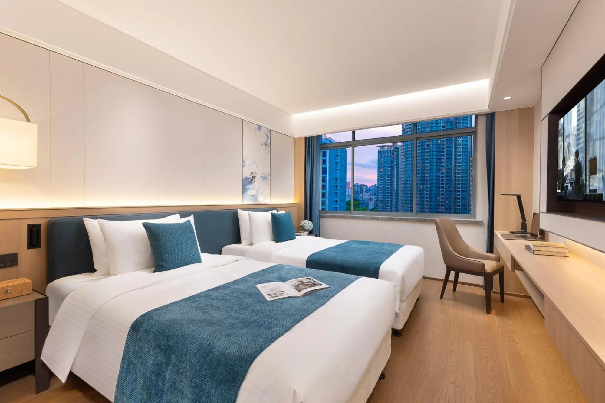 Deluxe Twin Room in Oakwood Central Wuxi