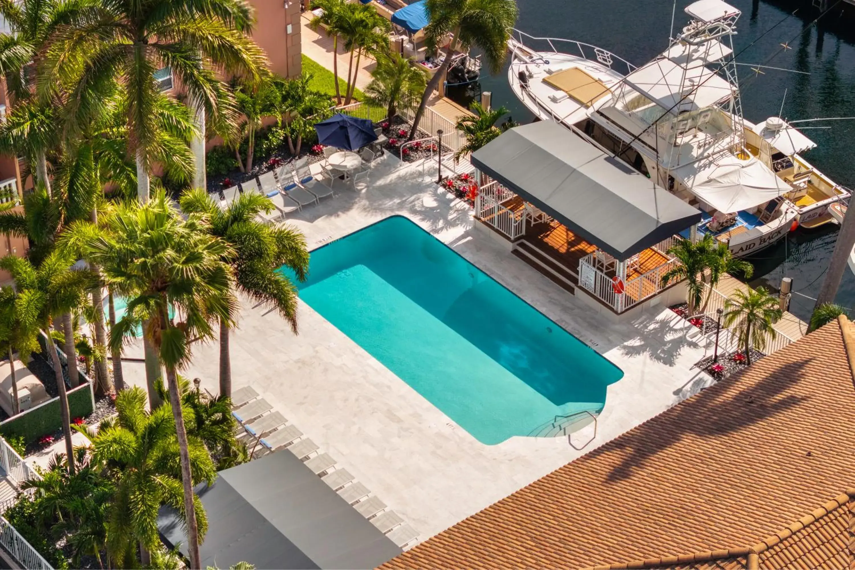 Bird's eye view, Pool View in Coconut Bay Resort