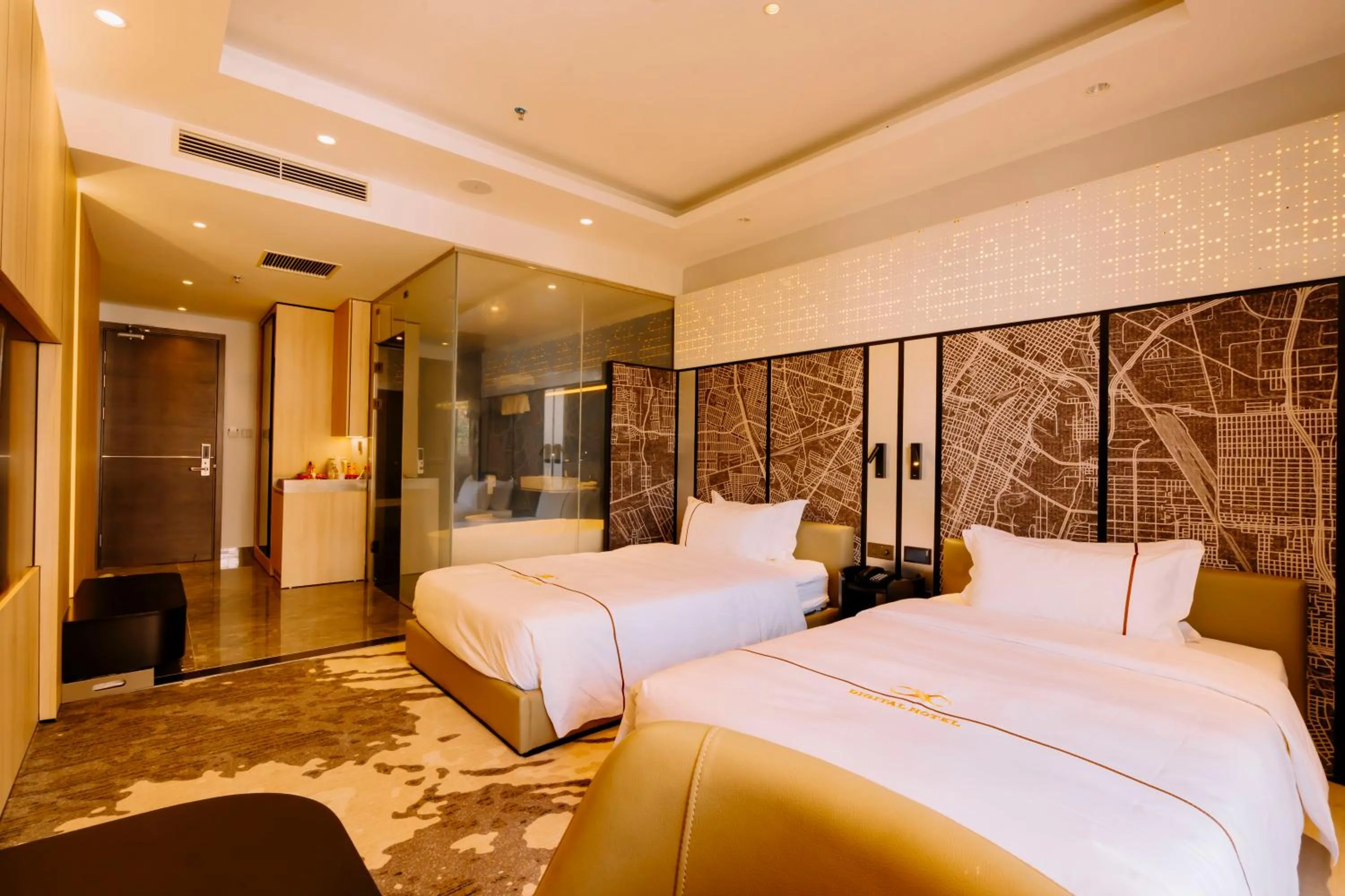 Photo of the whole room, Bed in X-Digital HOTEL