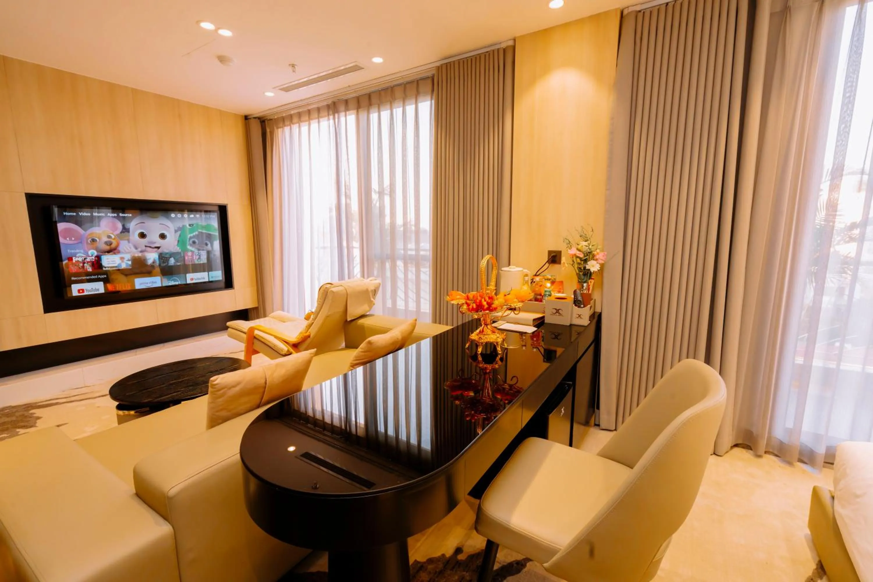 Living room in X-Digital HOTEL