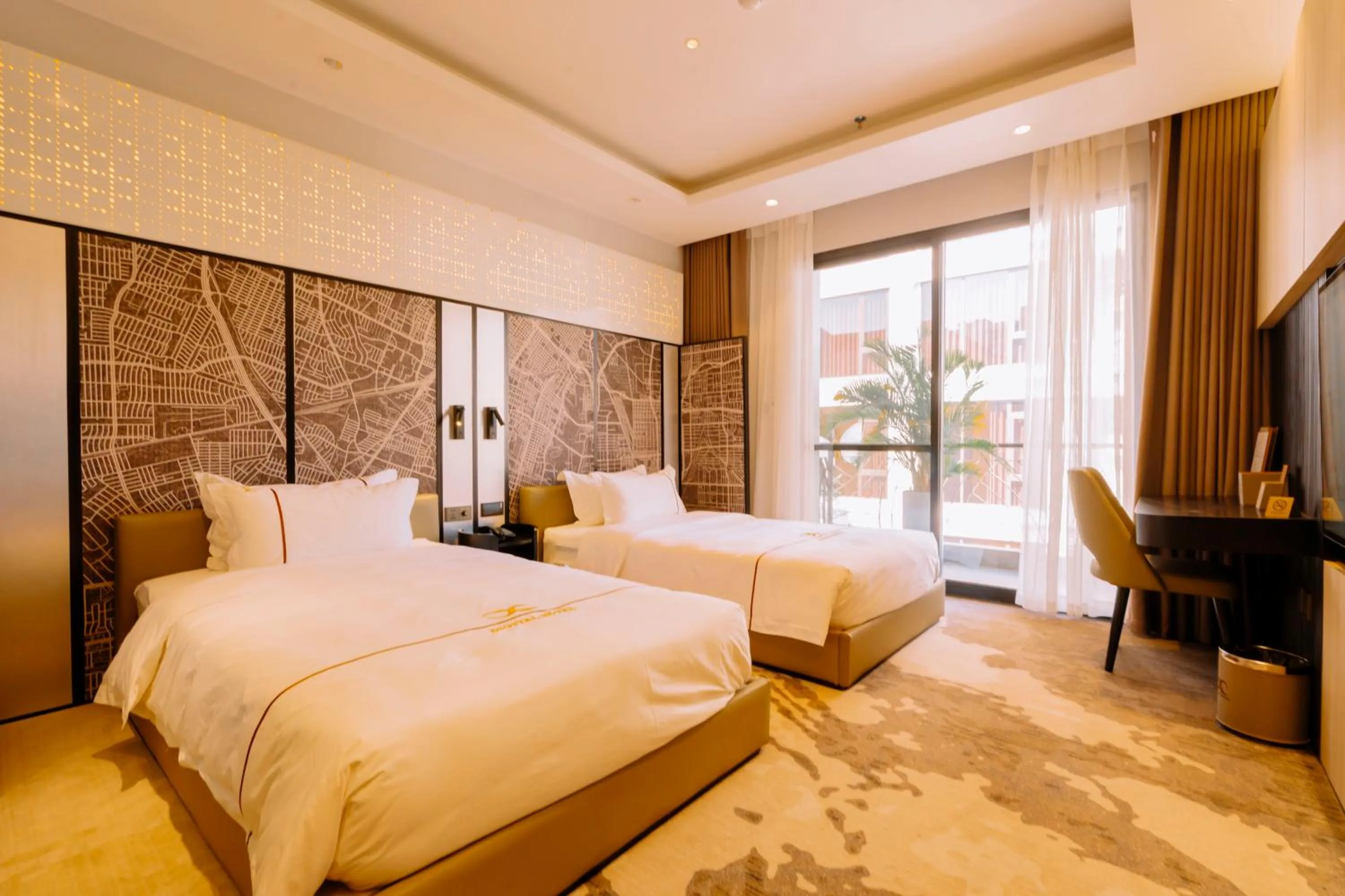 Bed in X-Digital HOTEL