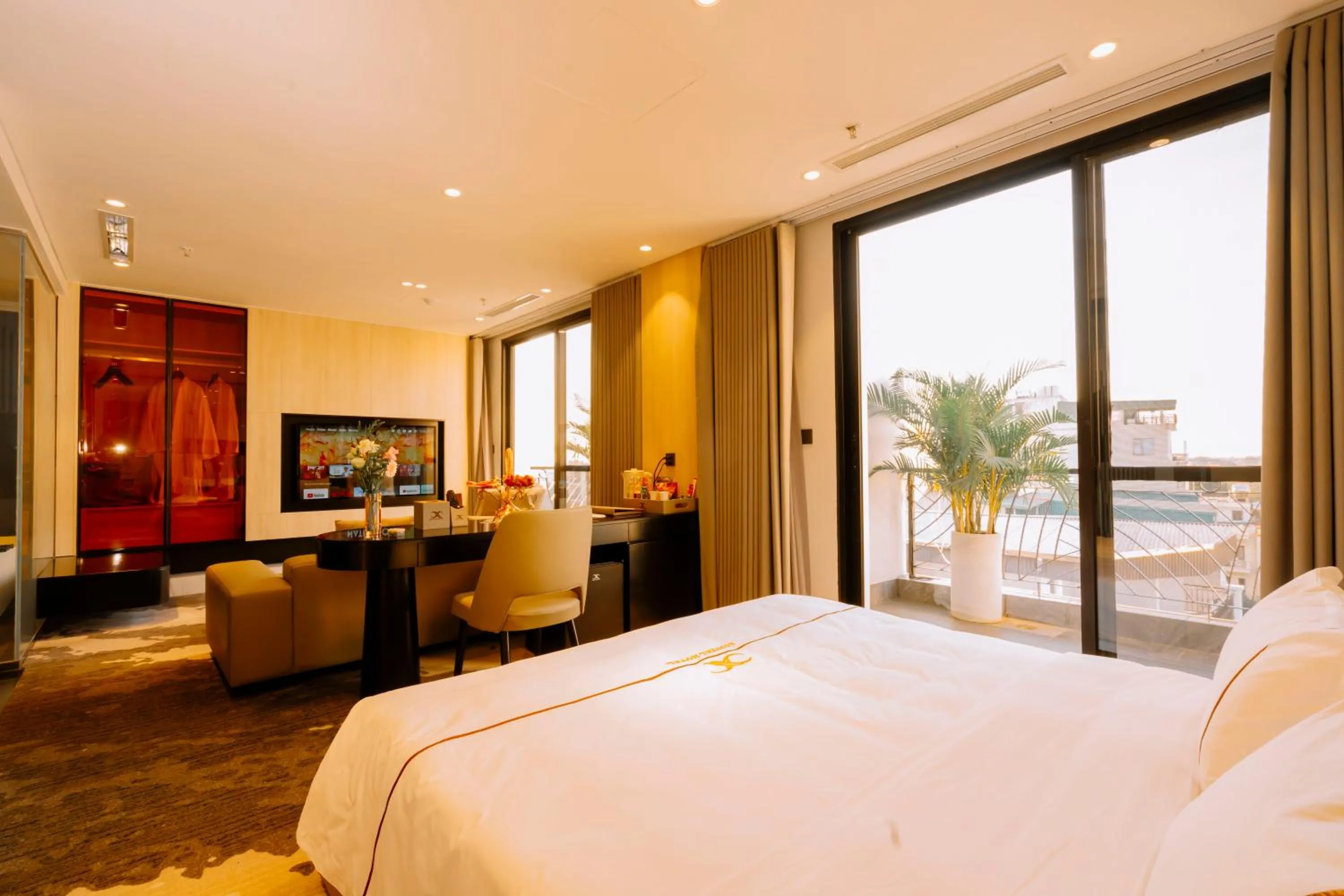 Bed in X-Digital HOTEL