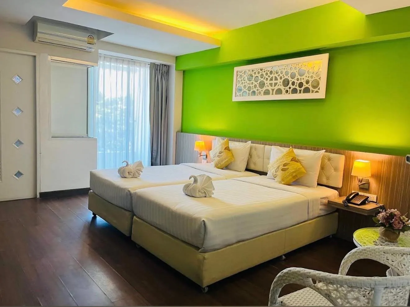 Bedroom, Bed in KANN Pattaya Hotel
