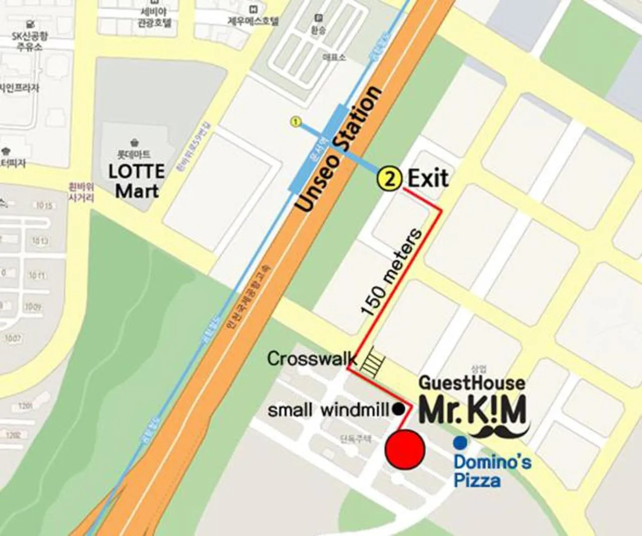 Floor plan in Mr. Kim Guesthouse