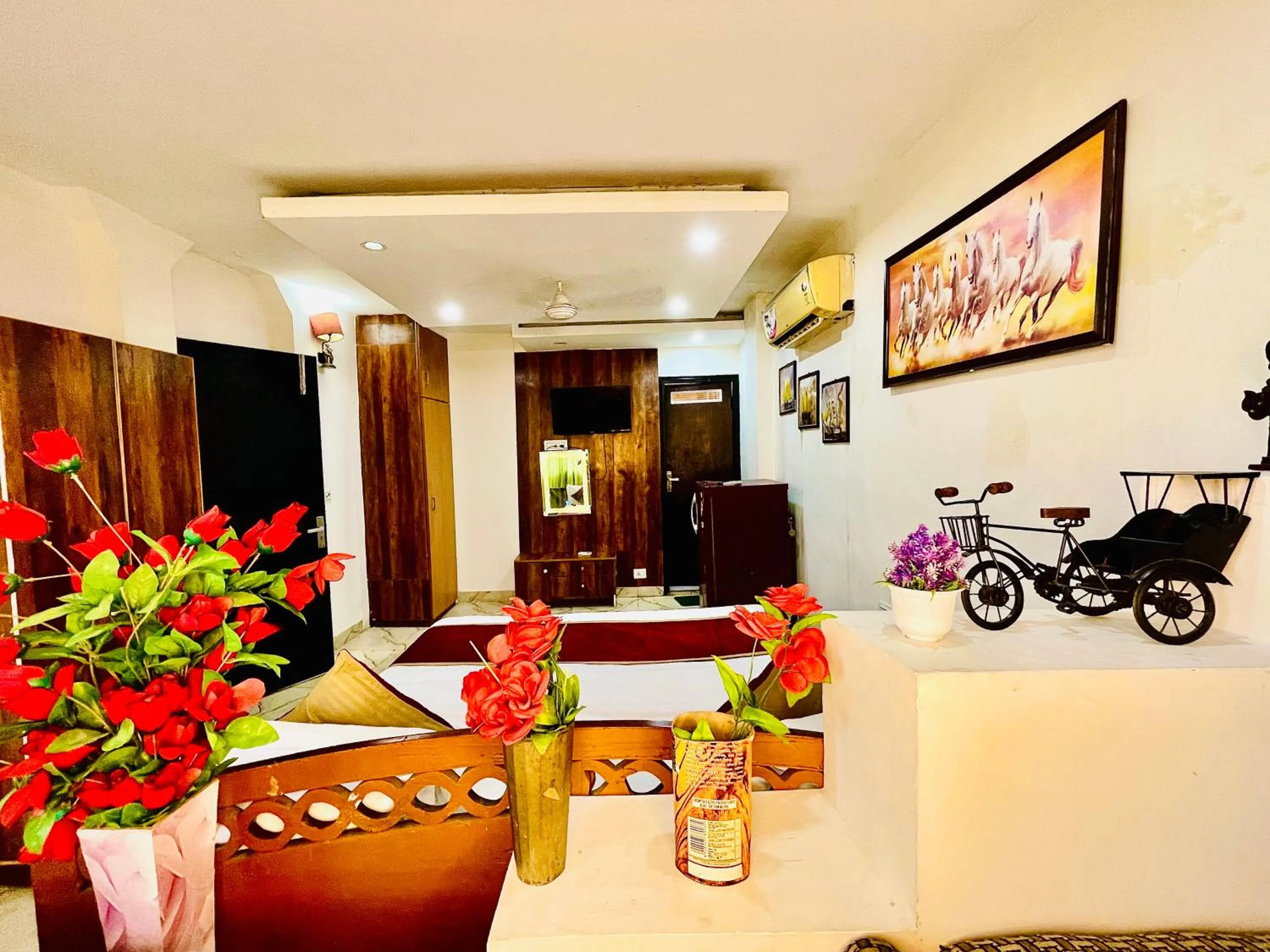 TV and multimedia in Hotel Hauz Khas Inn Near Hauz Khas Fort and Deer Park