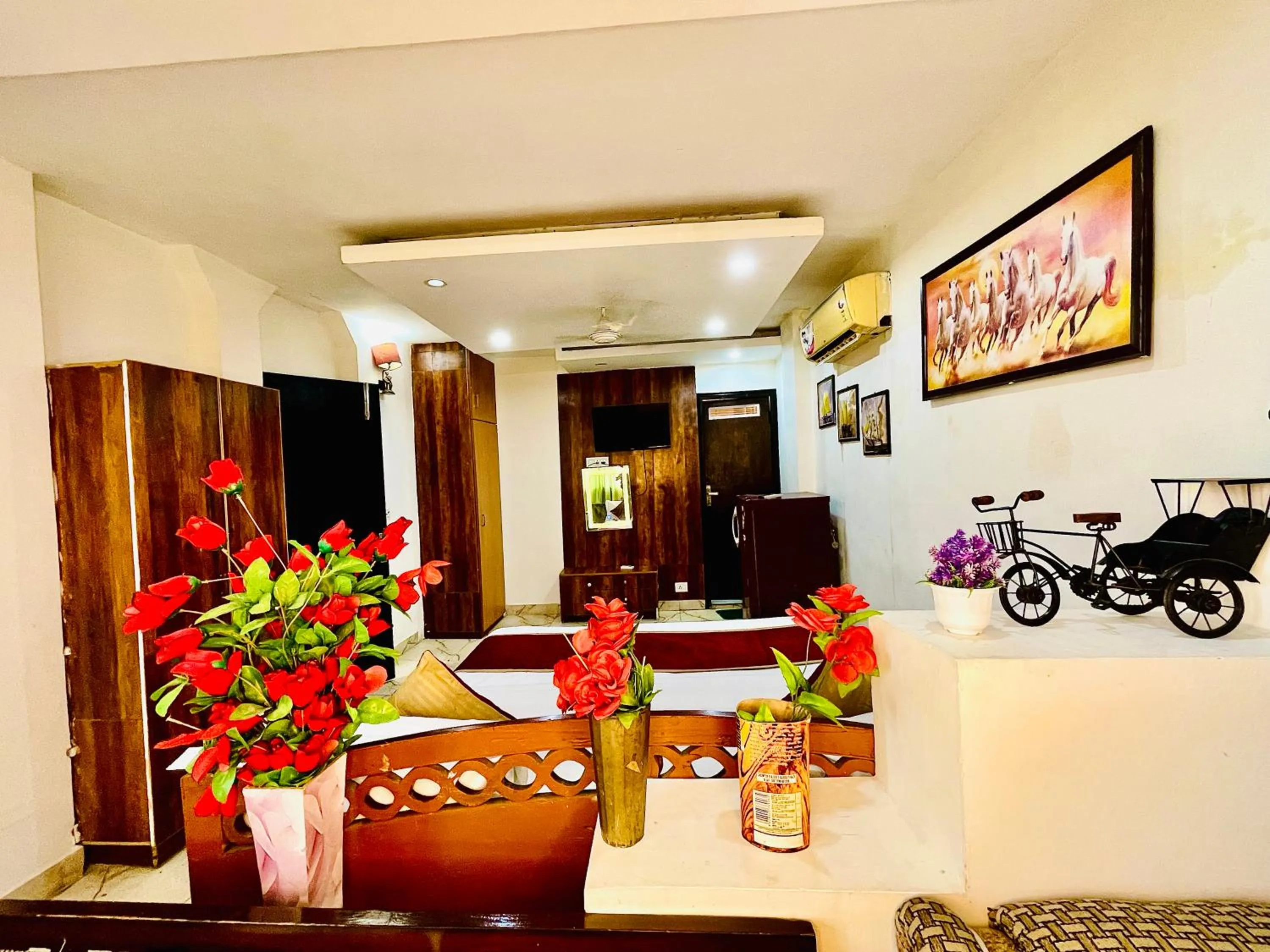 TV and multimedia in Hotel Hauz Khas Inn Near Hauz Khas Fort and Deer Park