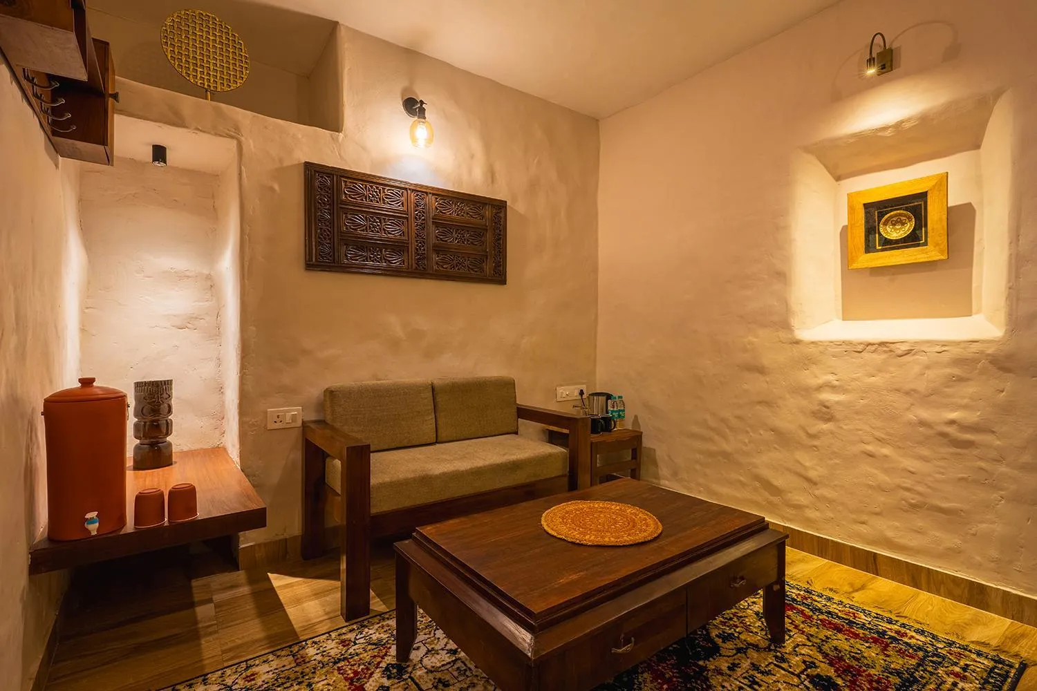 Seating area in Maati Resort by The Lake Hill