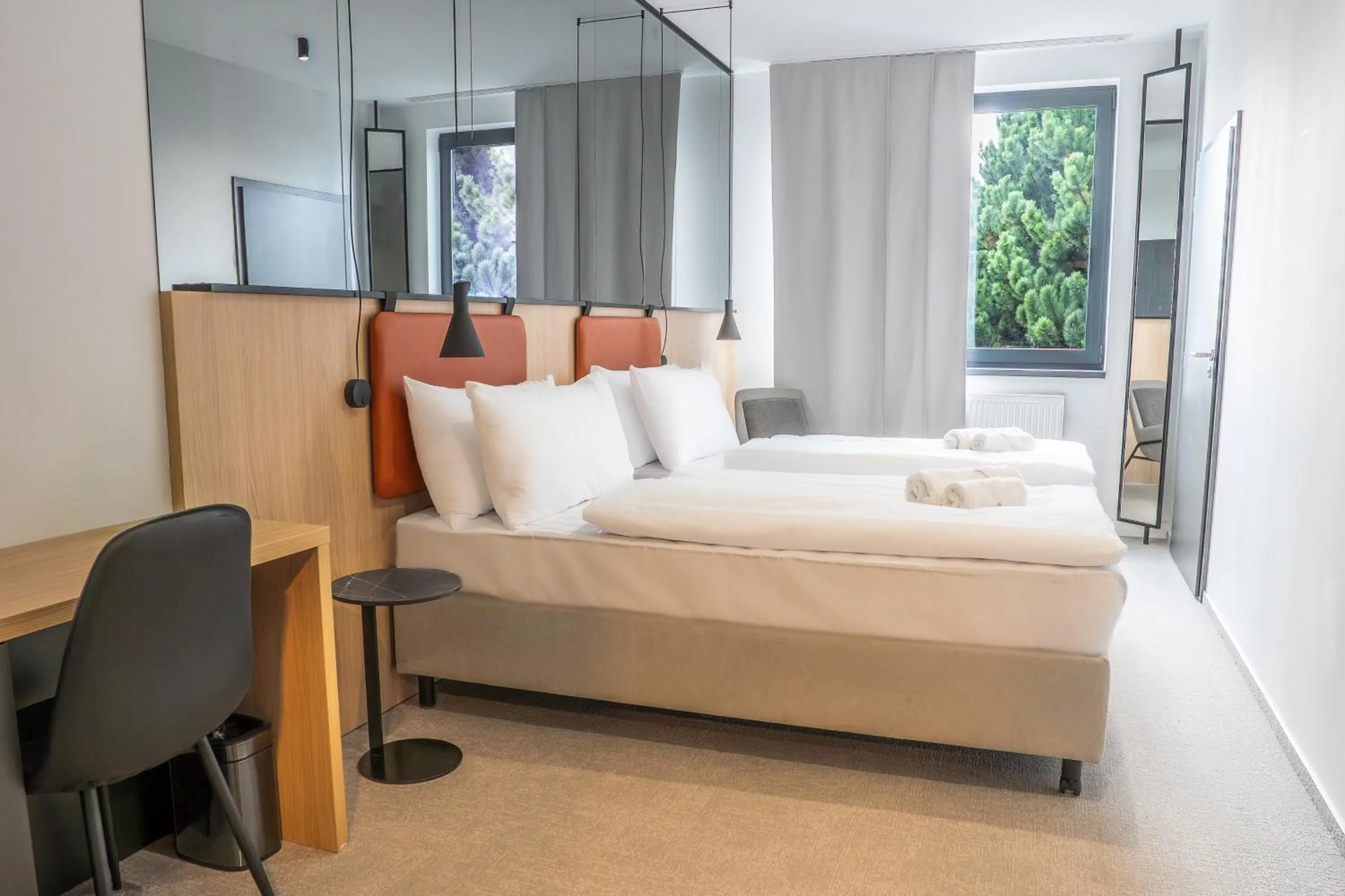 Property building, Bed in WE Hotel EXPO Prague