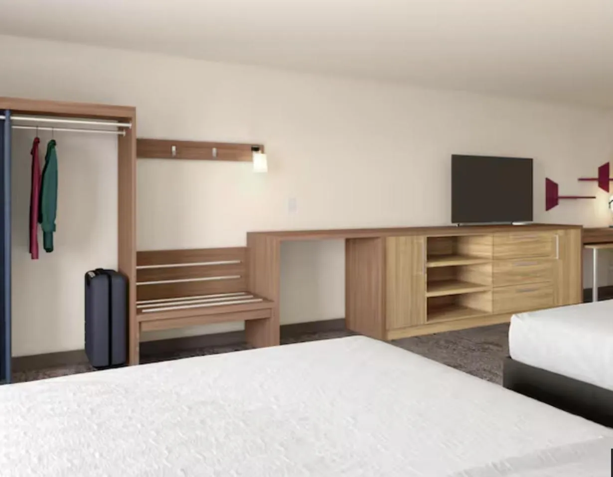 Bed in Home2 Suites By Hilton Hickory