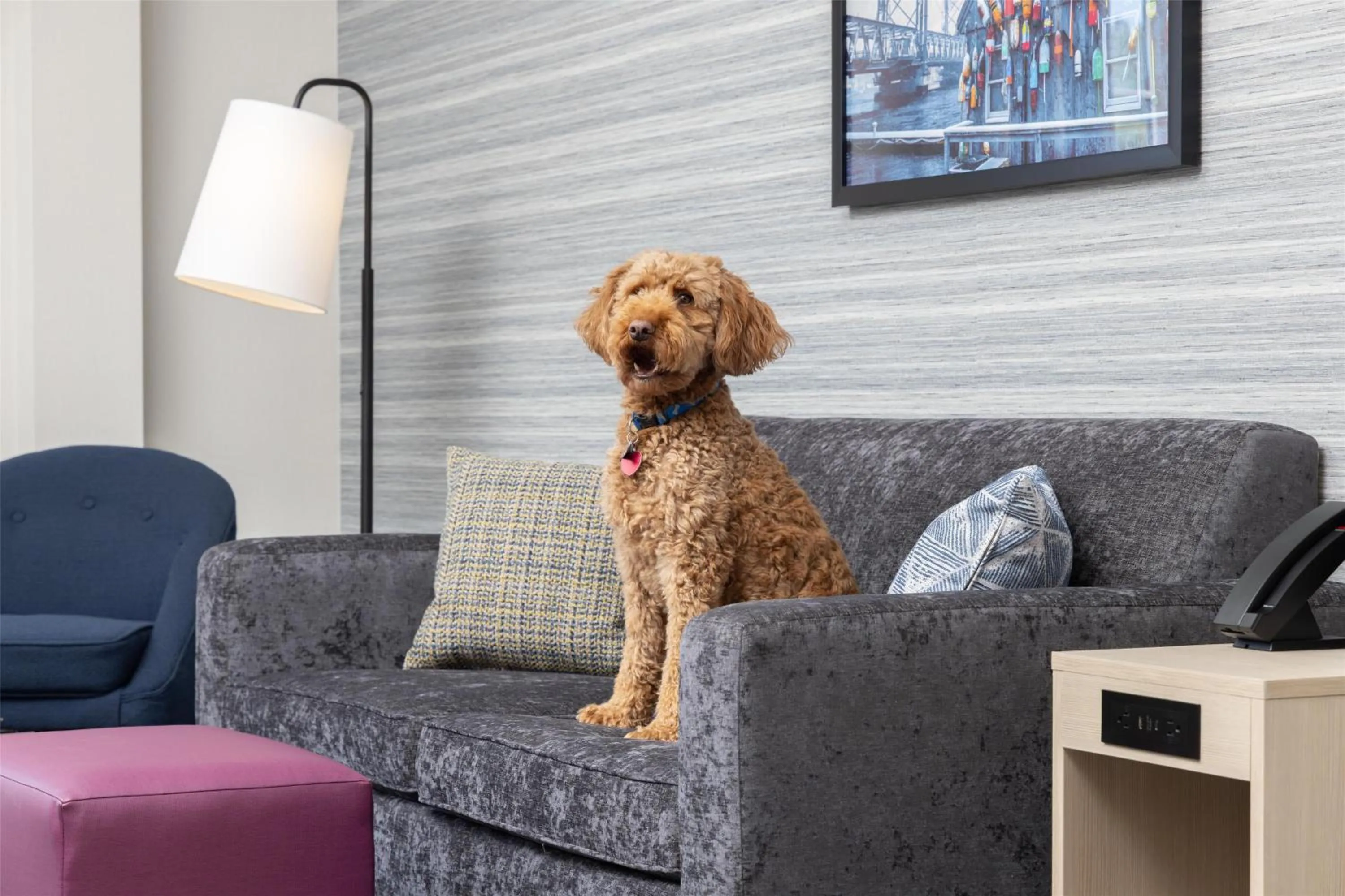 Seating area in Home2 Suites By Hilton Kittery