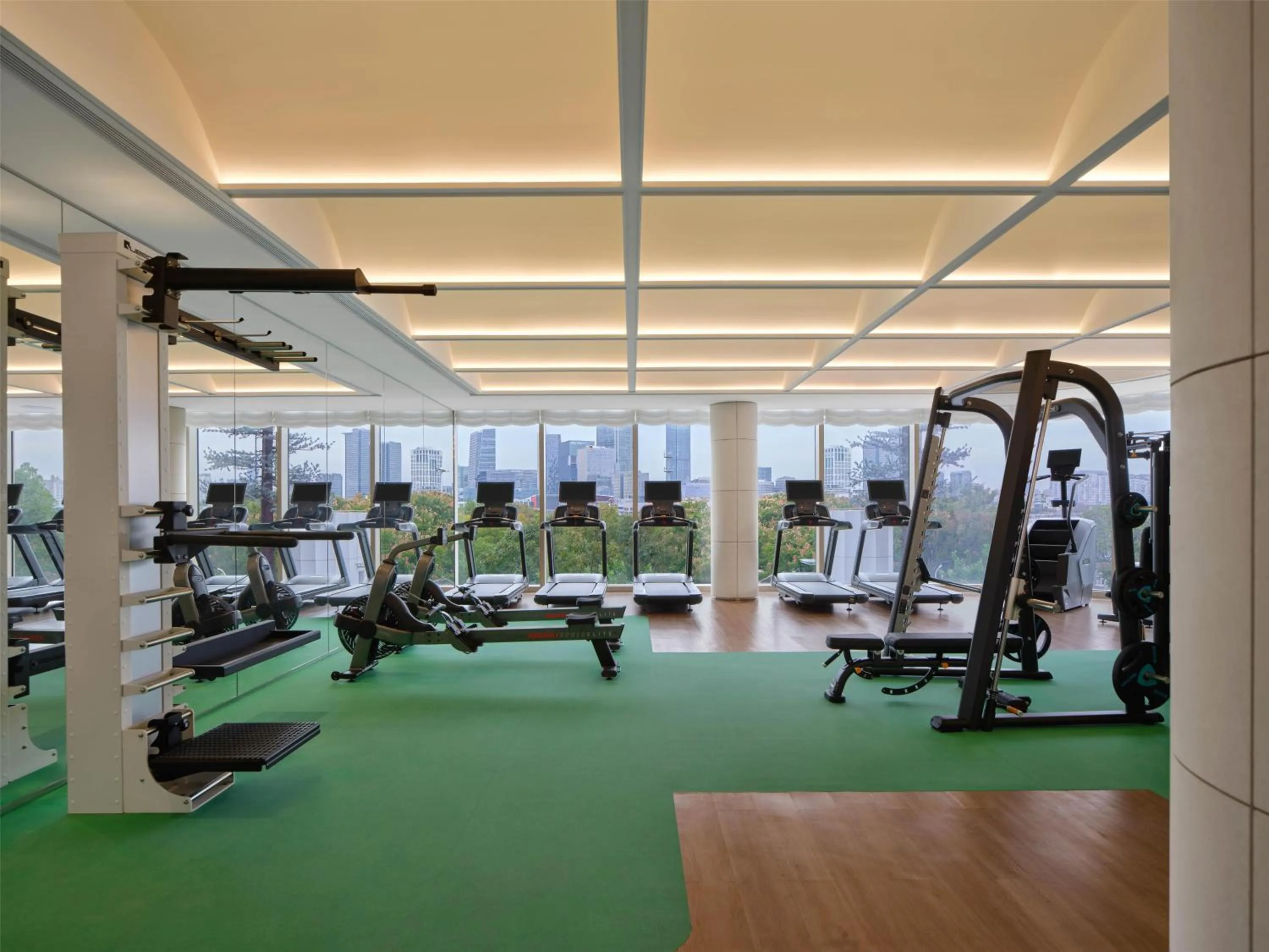 Fitness centre/facilities in Waldorf Astoria Shanghai Qiantan