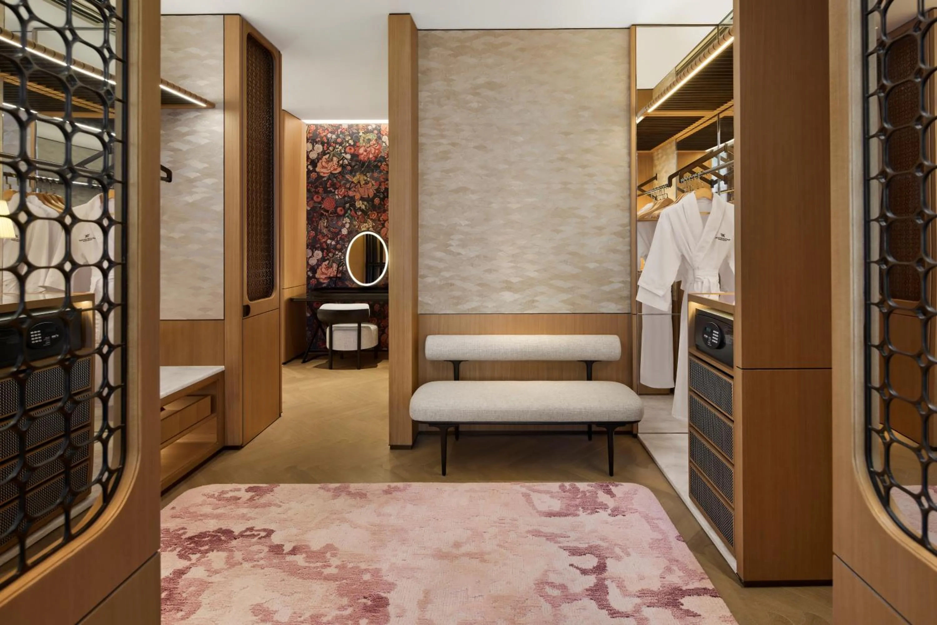 wardrobe, Bed in Waldorf Astoria Shanghai Qiantan