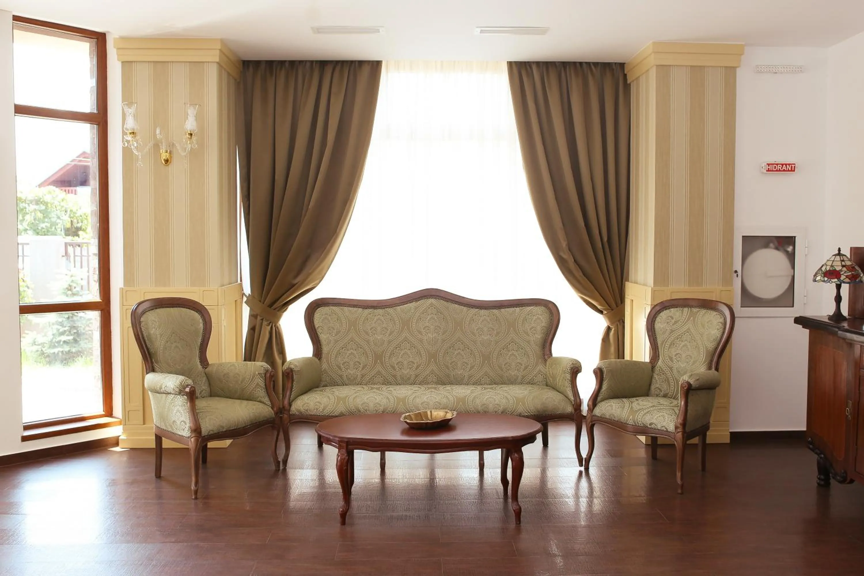 Seating area in Hotel Bohemia
