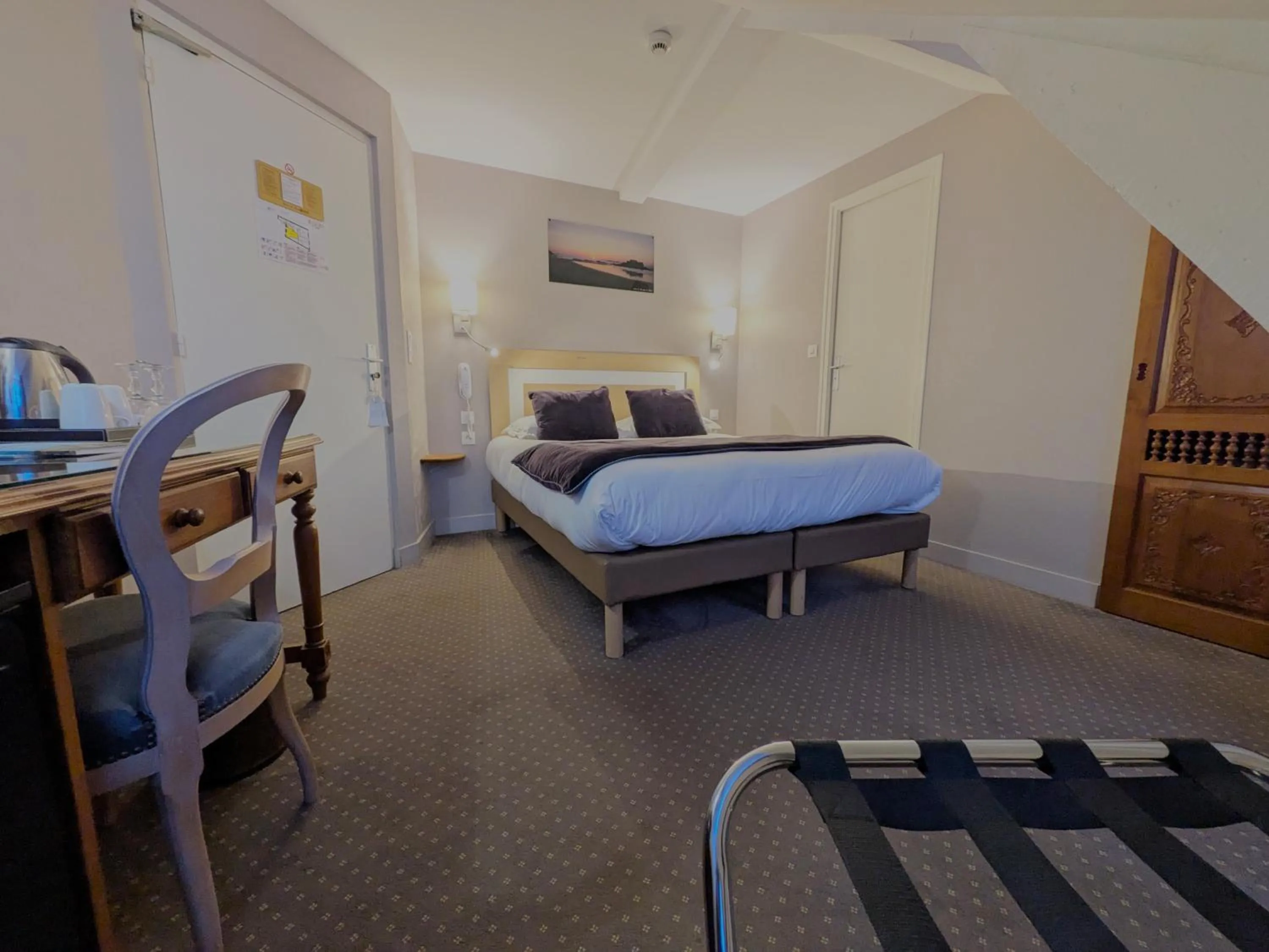 Bed in Hotel des Abers