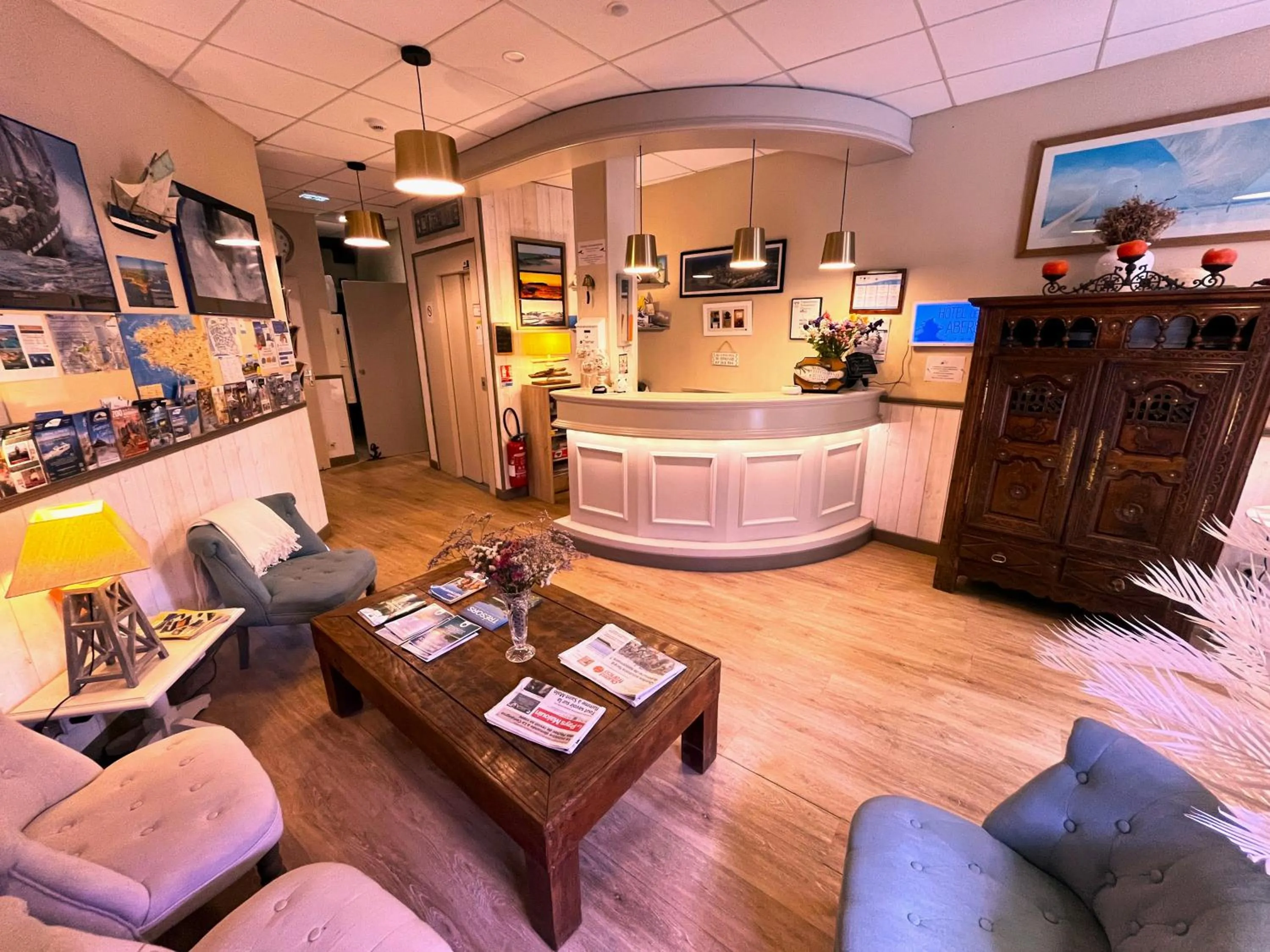 Lobby or reception in Hotel des Abers