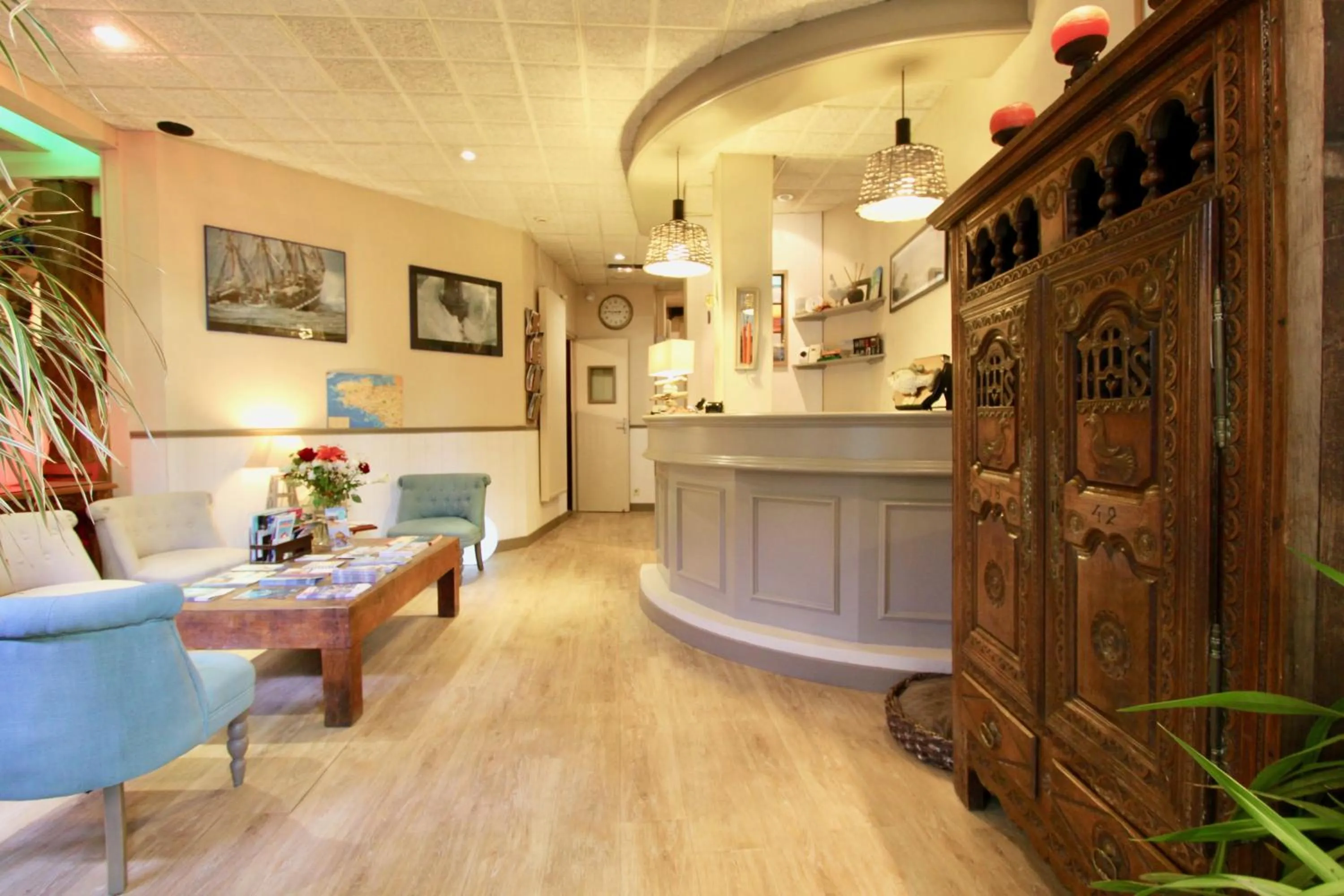 Lobby or reception in Hotel des Abers