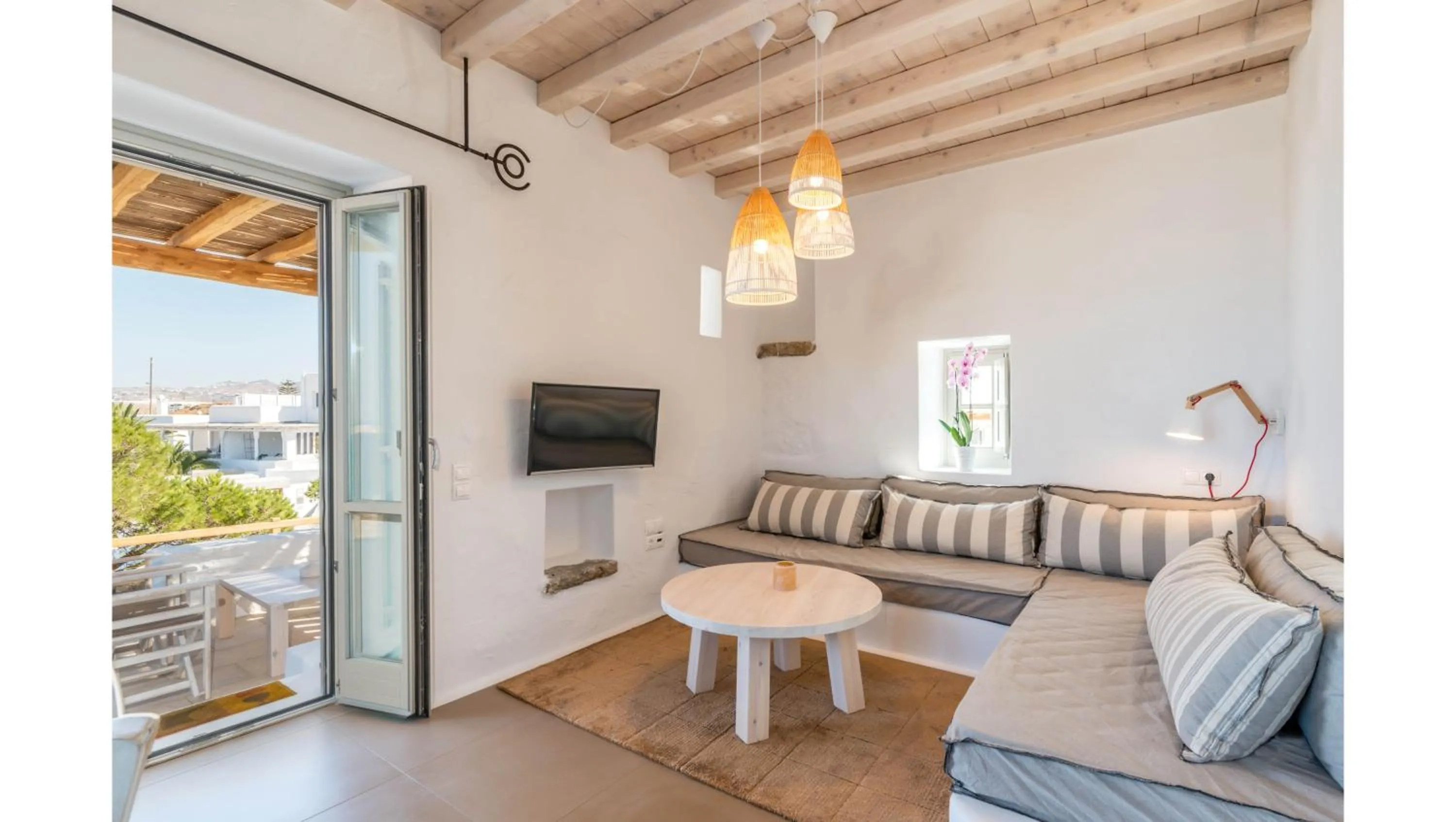 Living room in Cloud Blue