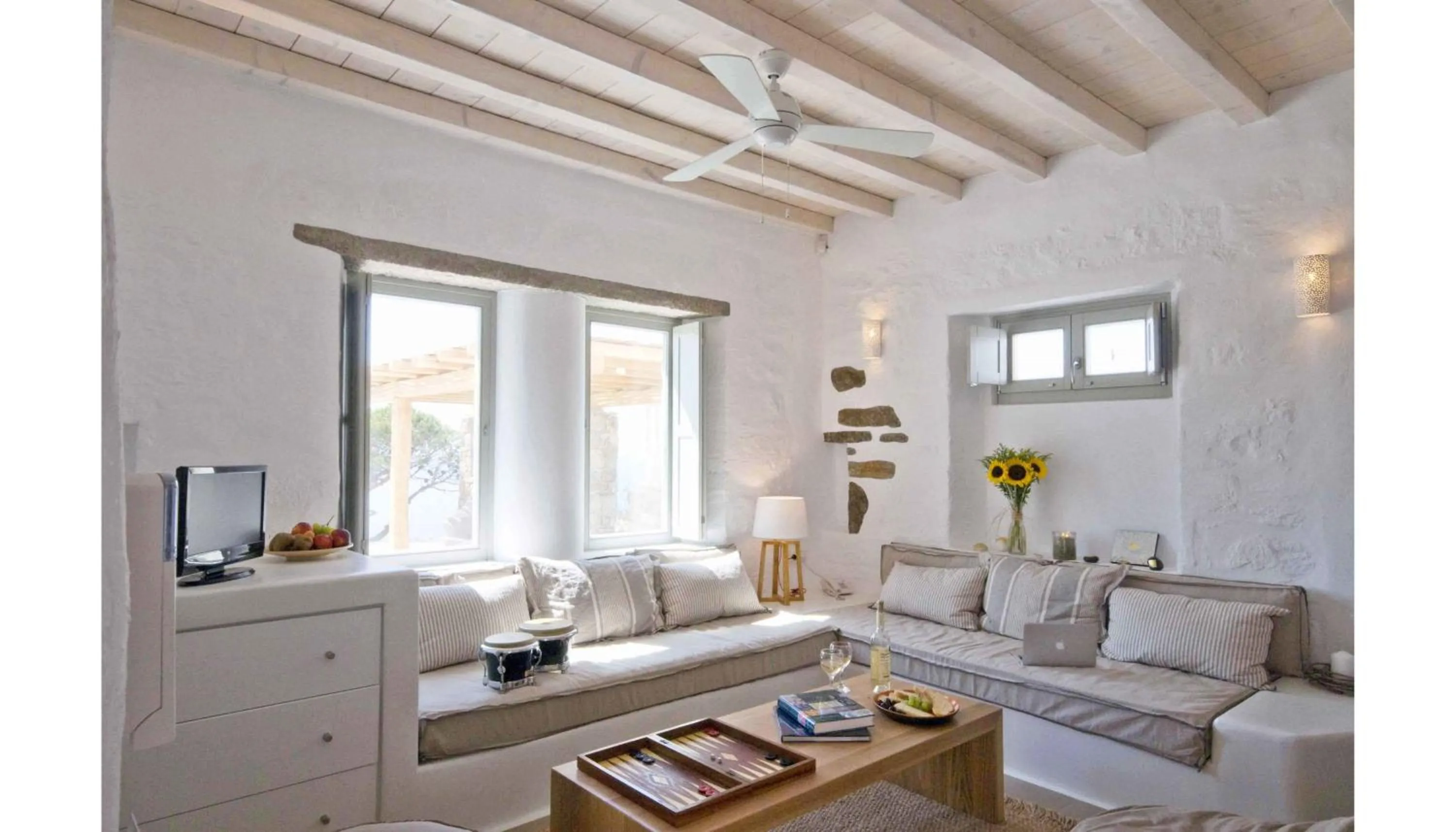 Living room in Cloud Blue