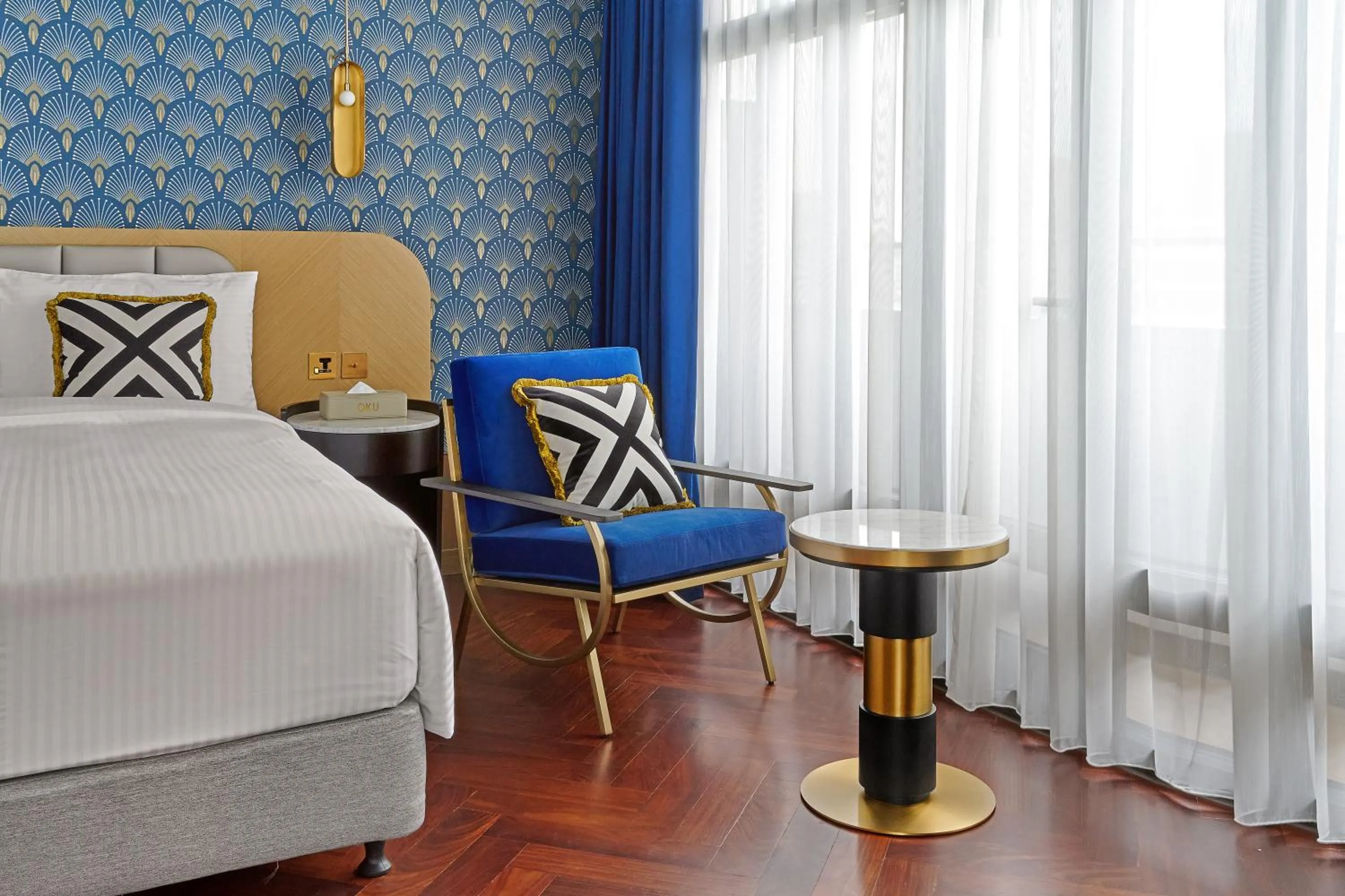 Photo of the whole room, Bed in OKU Hotel