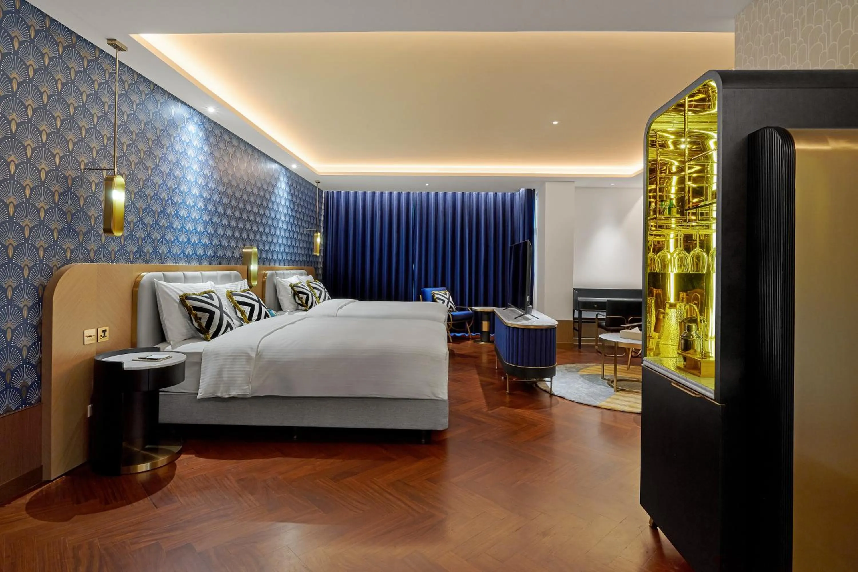 Photo of the whole room, Bed in OKU Hotel