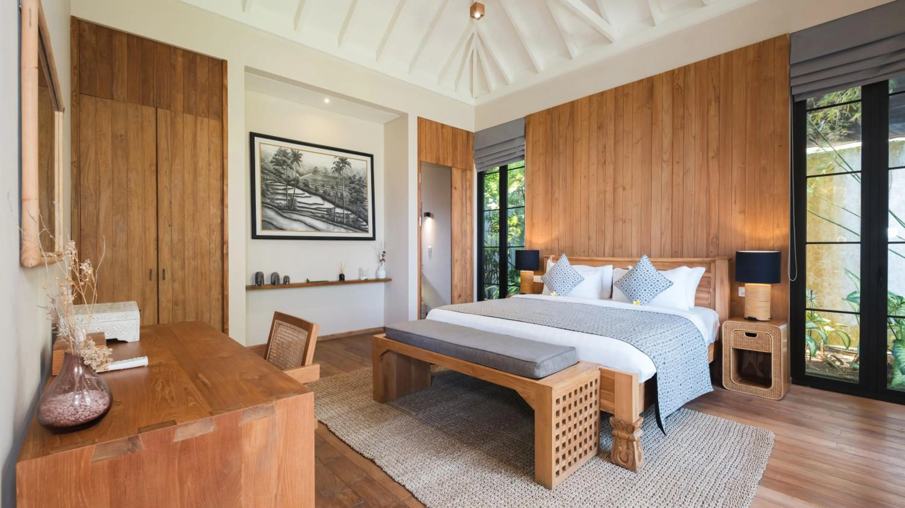 Bathroom, Bed in M Villa 318 Canggu