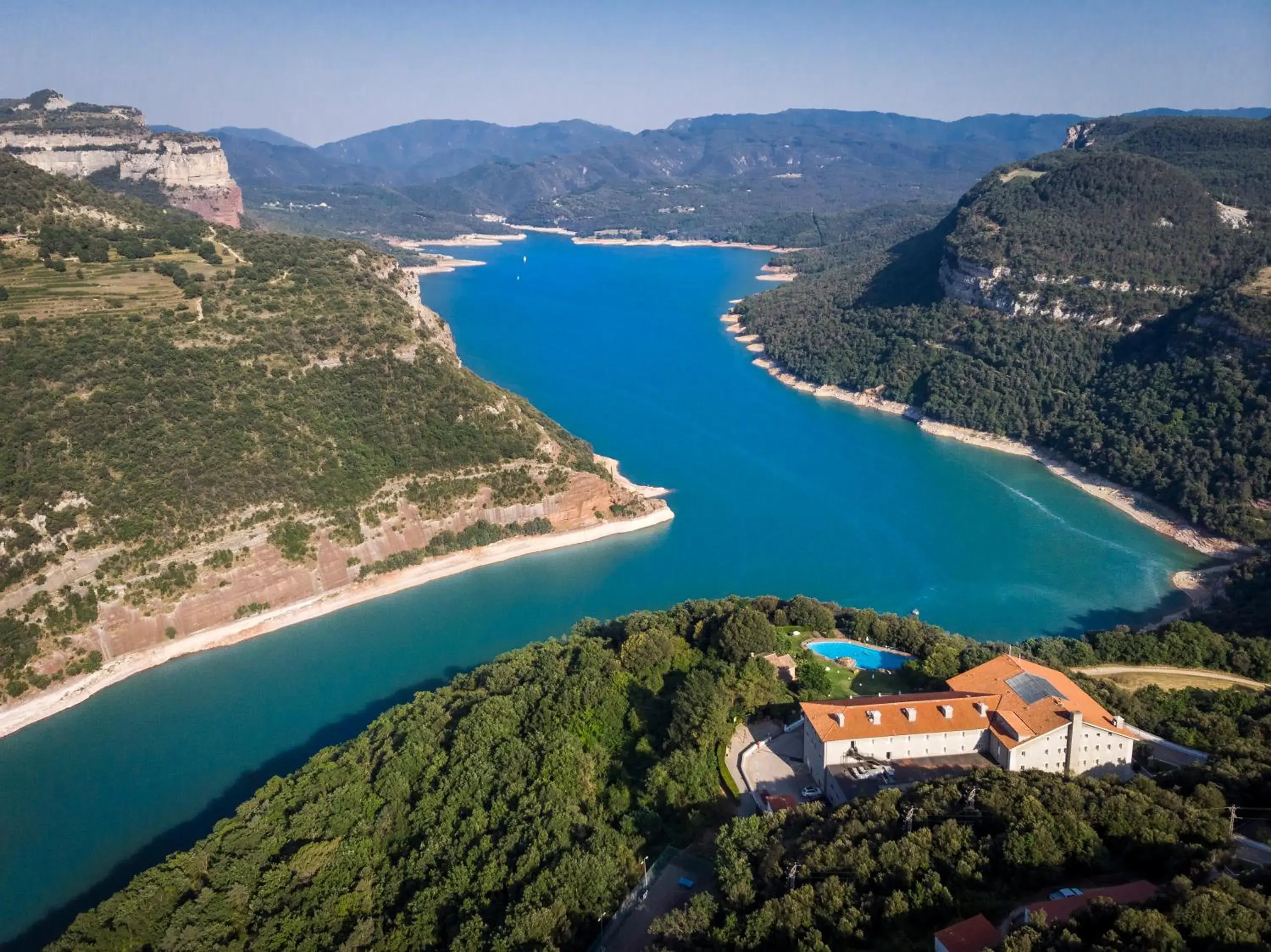 Bird's eye view in Parador de Vic-Sau Bird's eye view in Parador de Vic-Sau