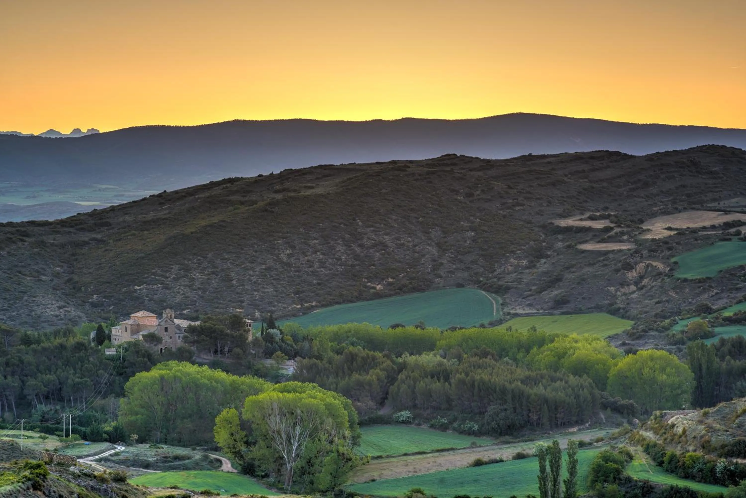 Sunrise in Parador de Sos del Rey Católico