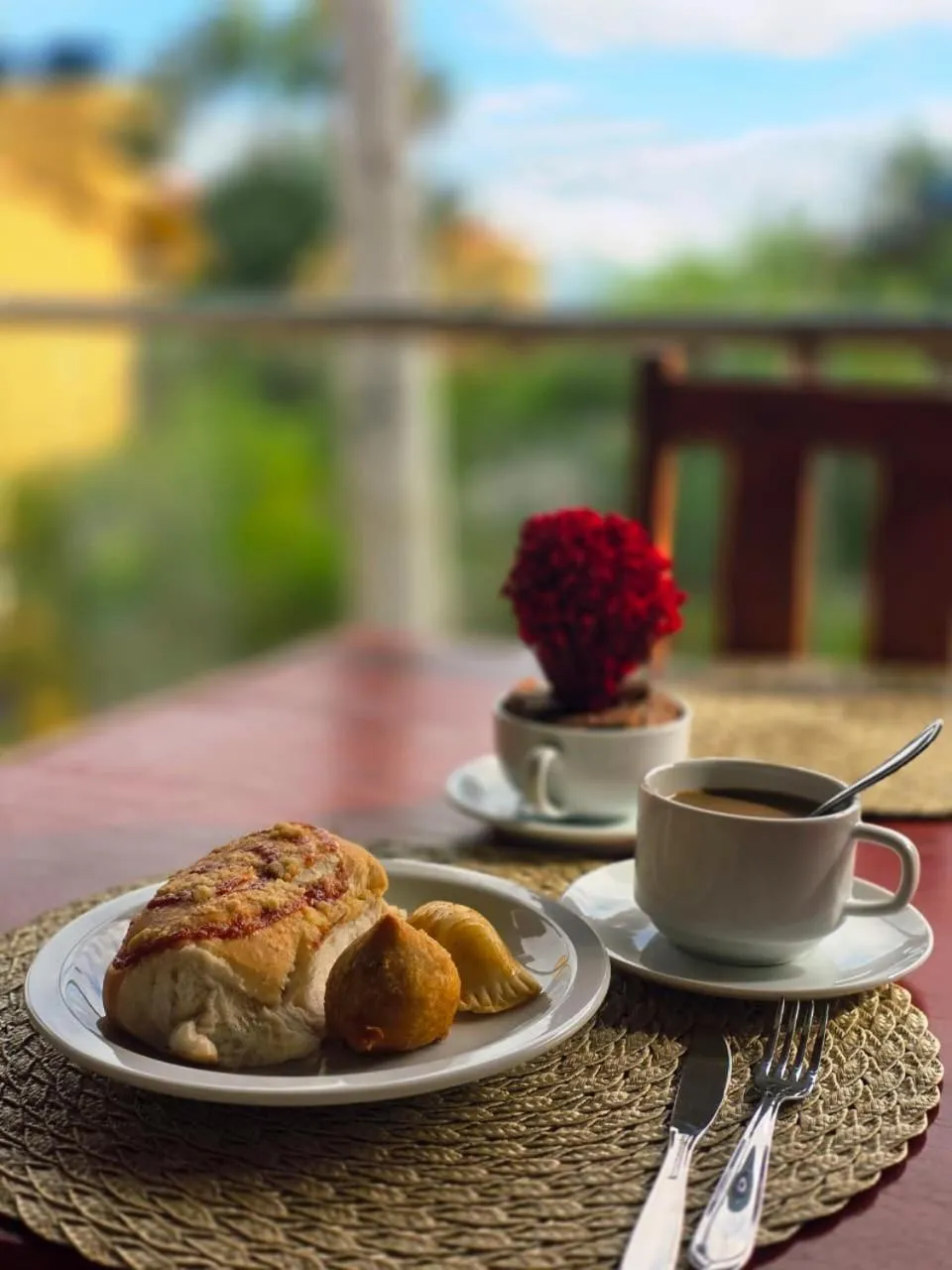 Breakfast in Pousada Camburi
