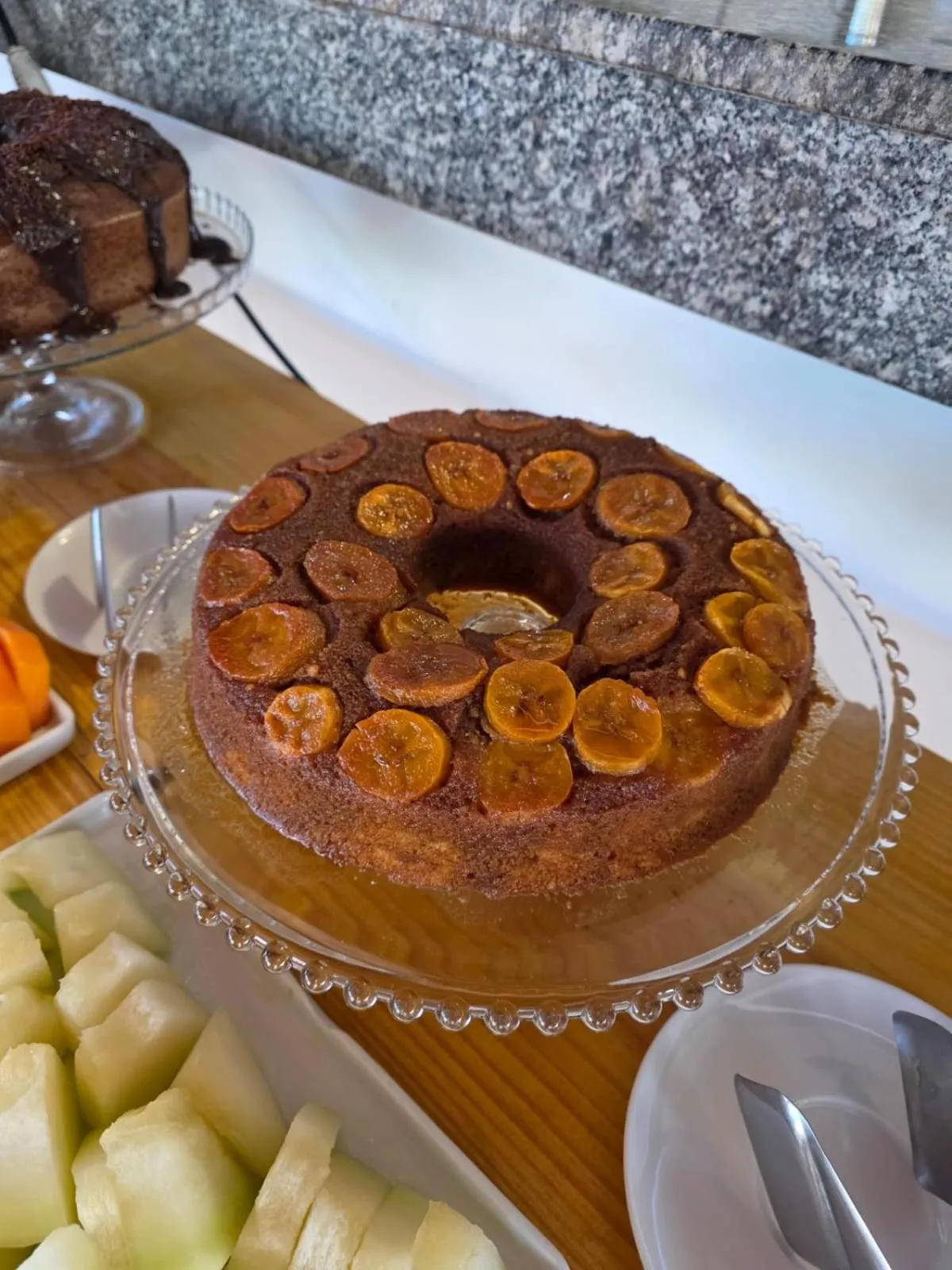 Buffet breakfast in Pousada Camburi