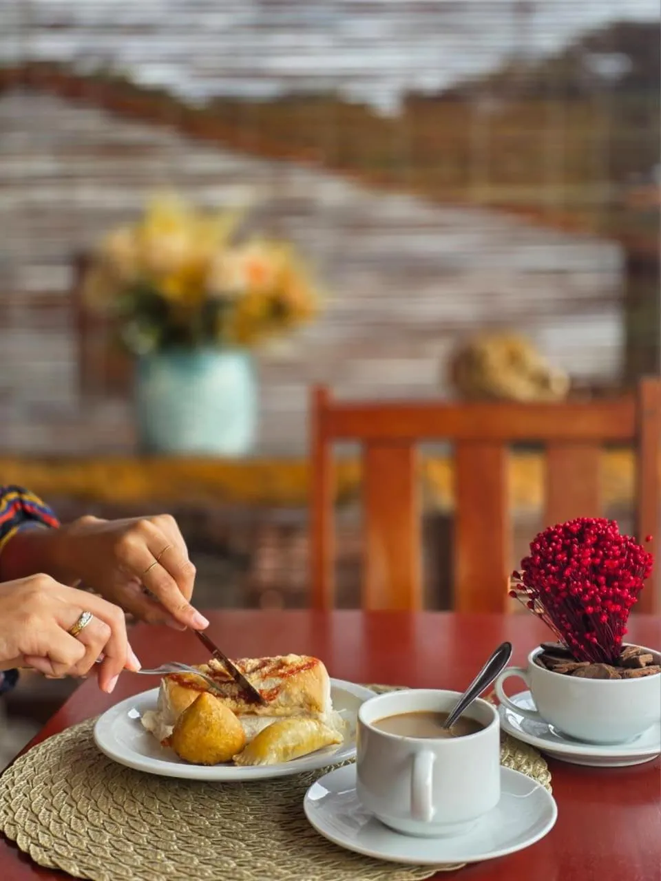 Breakfast in Pousada Camburi
