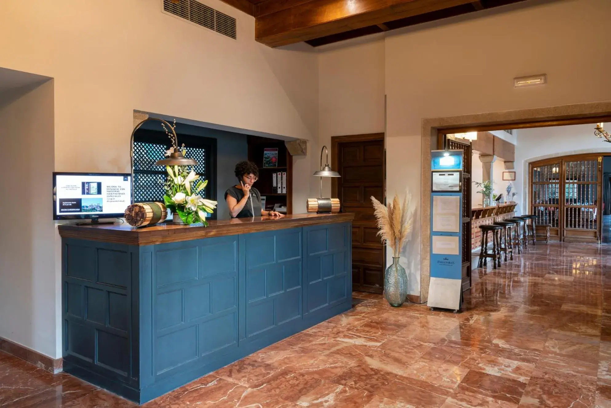 Lobby or reception in Parador de Verín Lobby or reception in Parador de Verín