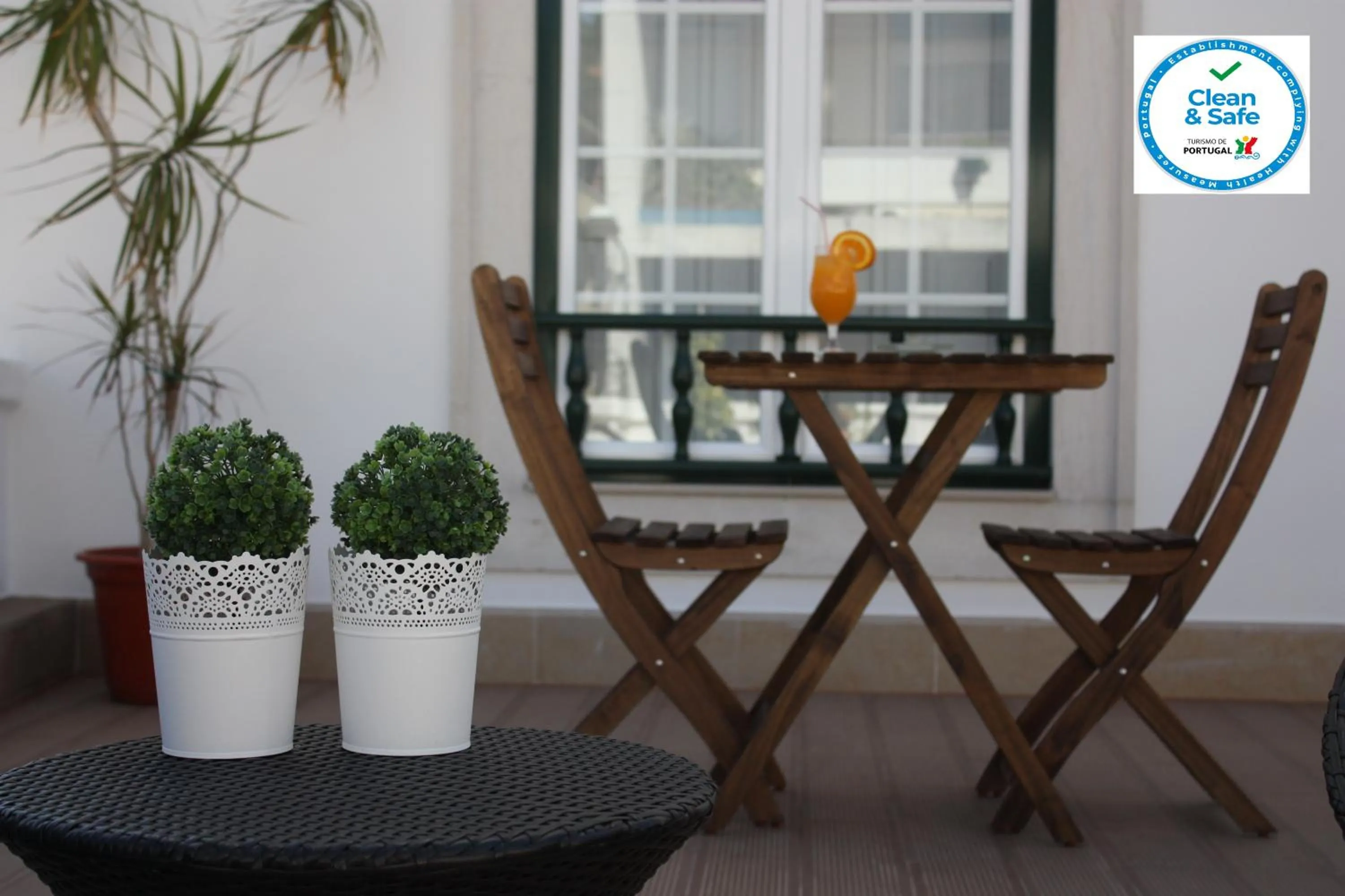 Balcony/Terrace in Hostel Rossio Alcobaça