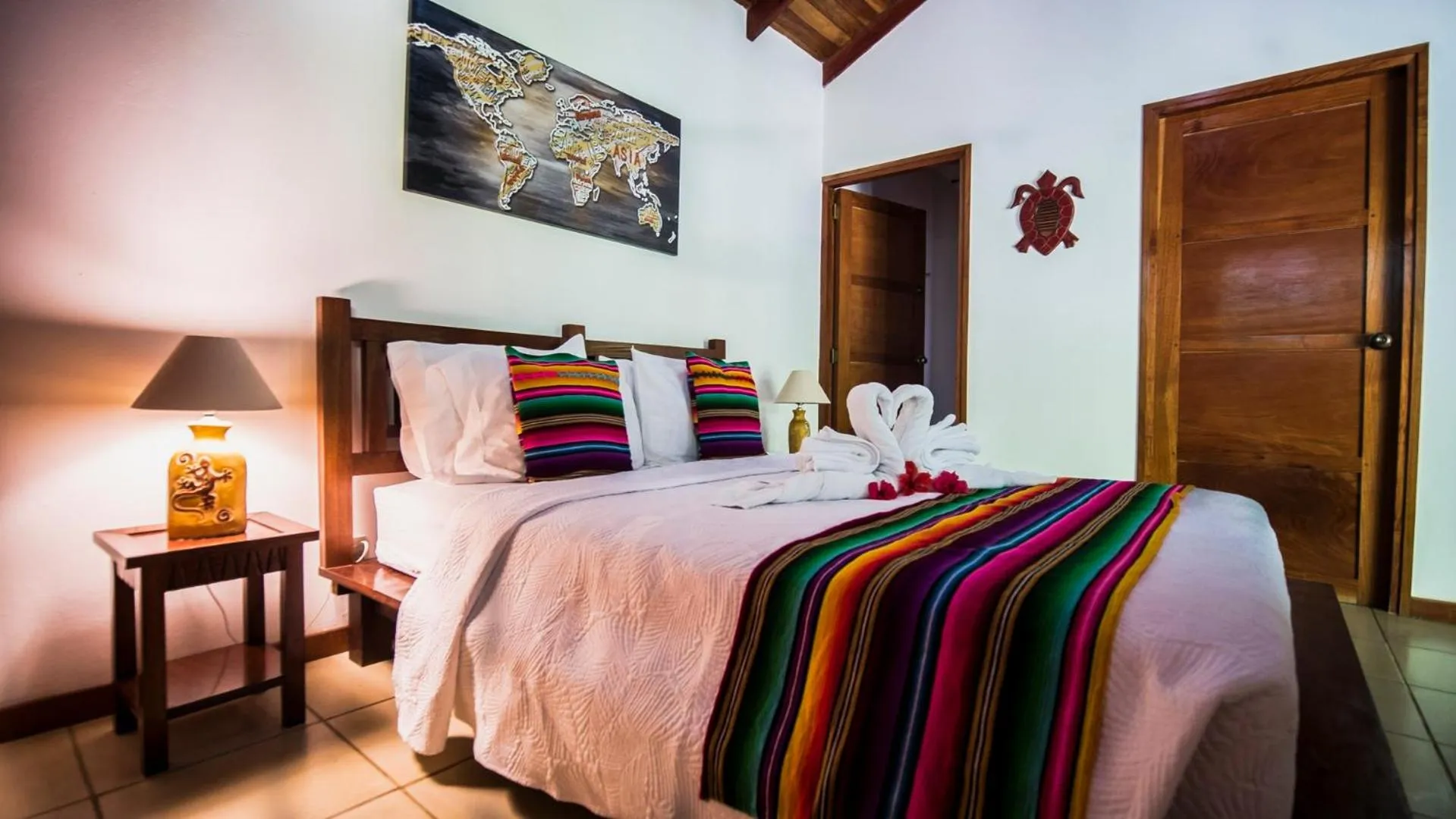 Bed in Hotel El Pequeño Gecko Verde