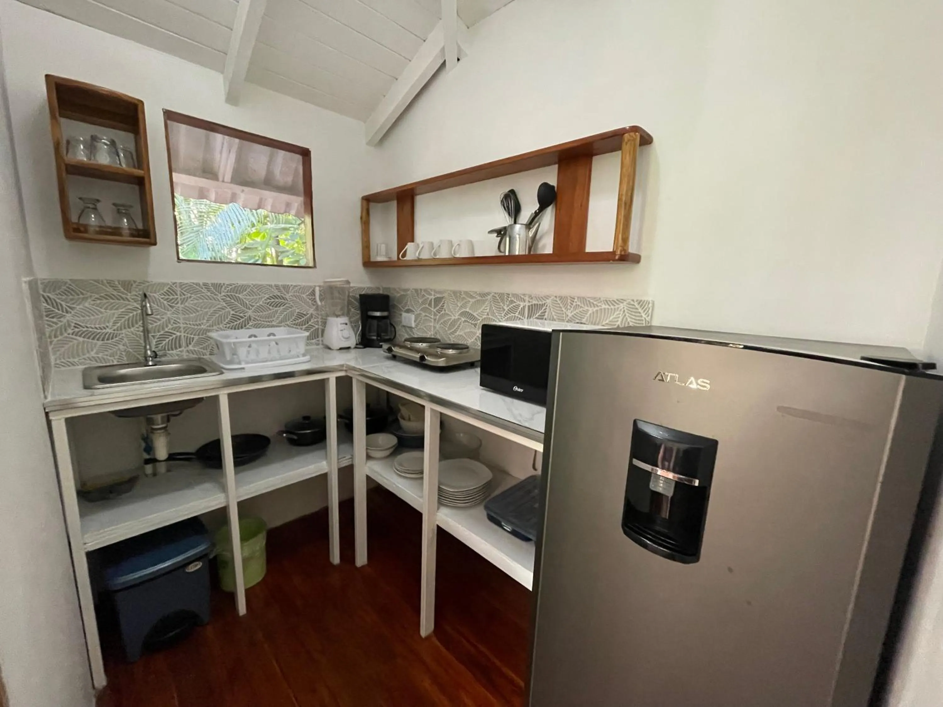 Kitchen or kitchenette in Hotel El Pequeño Gecko Verde