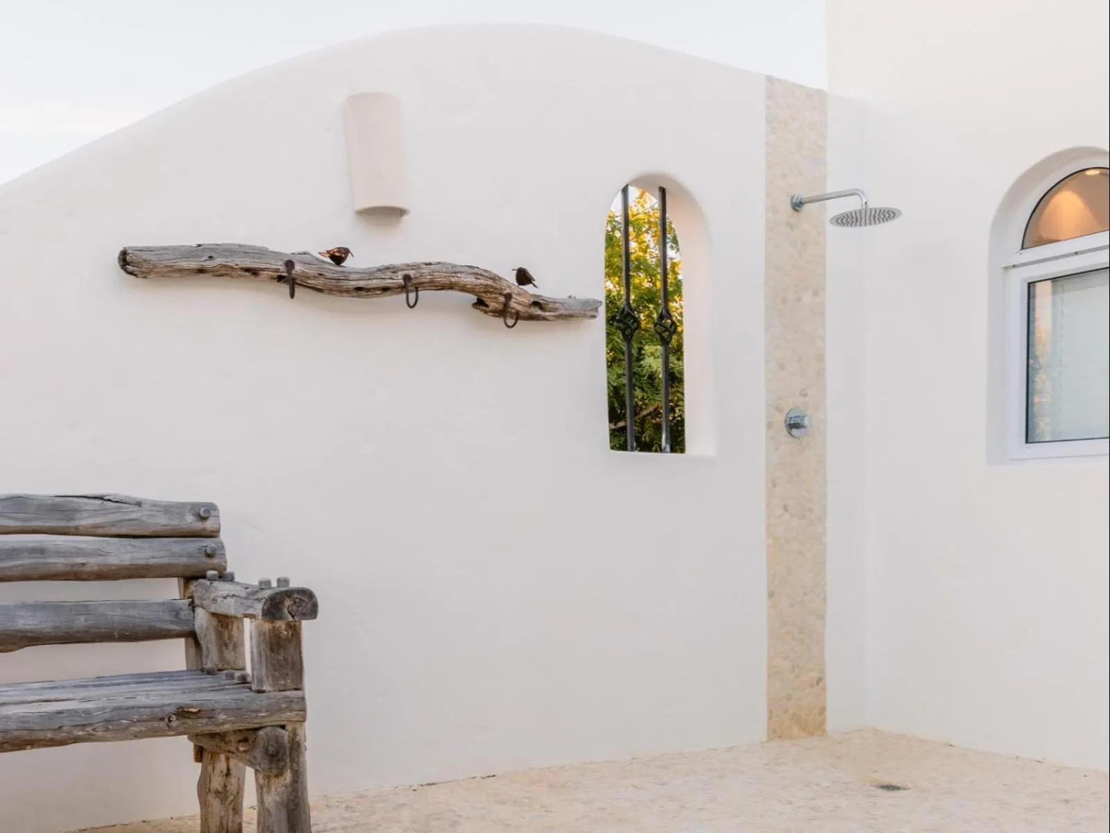 Shower in Villa Santorini