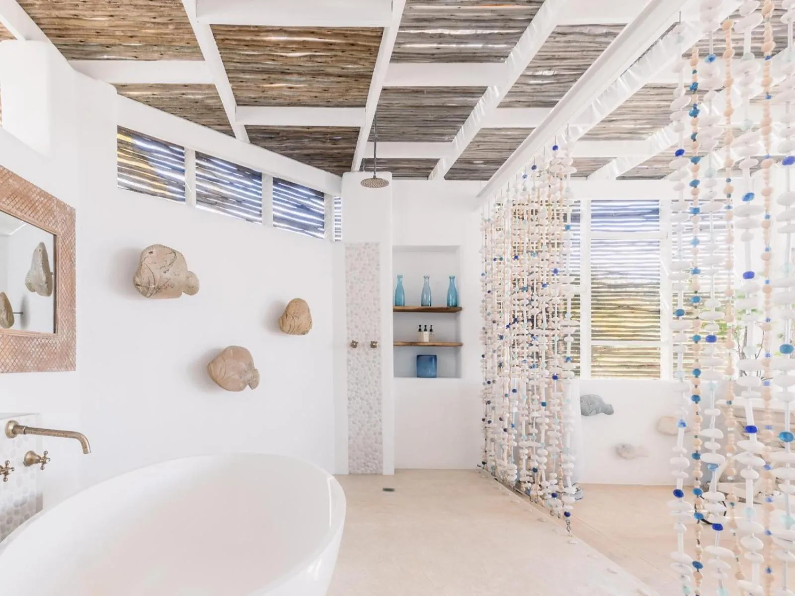 Shower in Villa Santorini