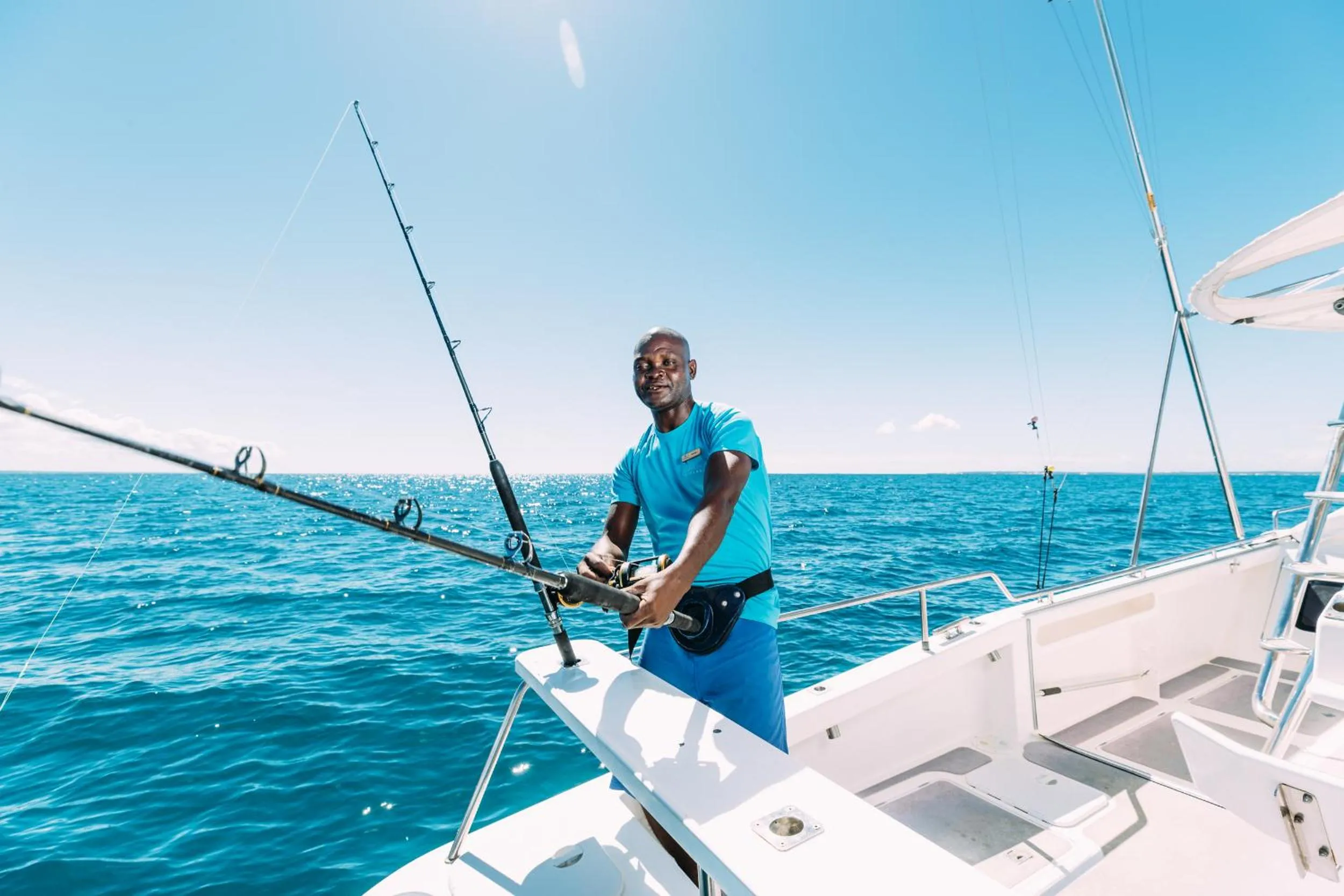 Fishing in Villa Santorini