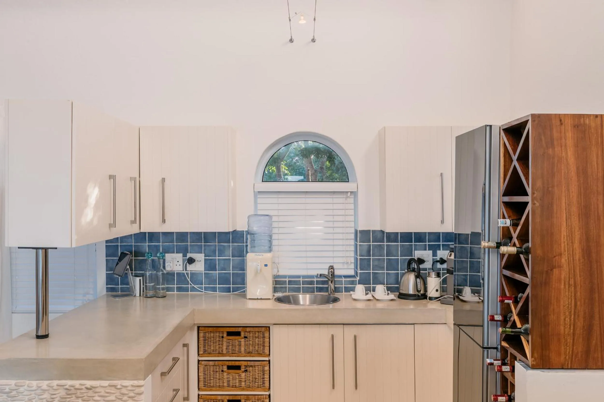 Kitchen or kitchenette in Villa Santorini