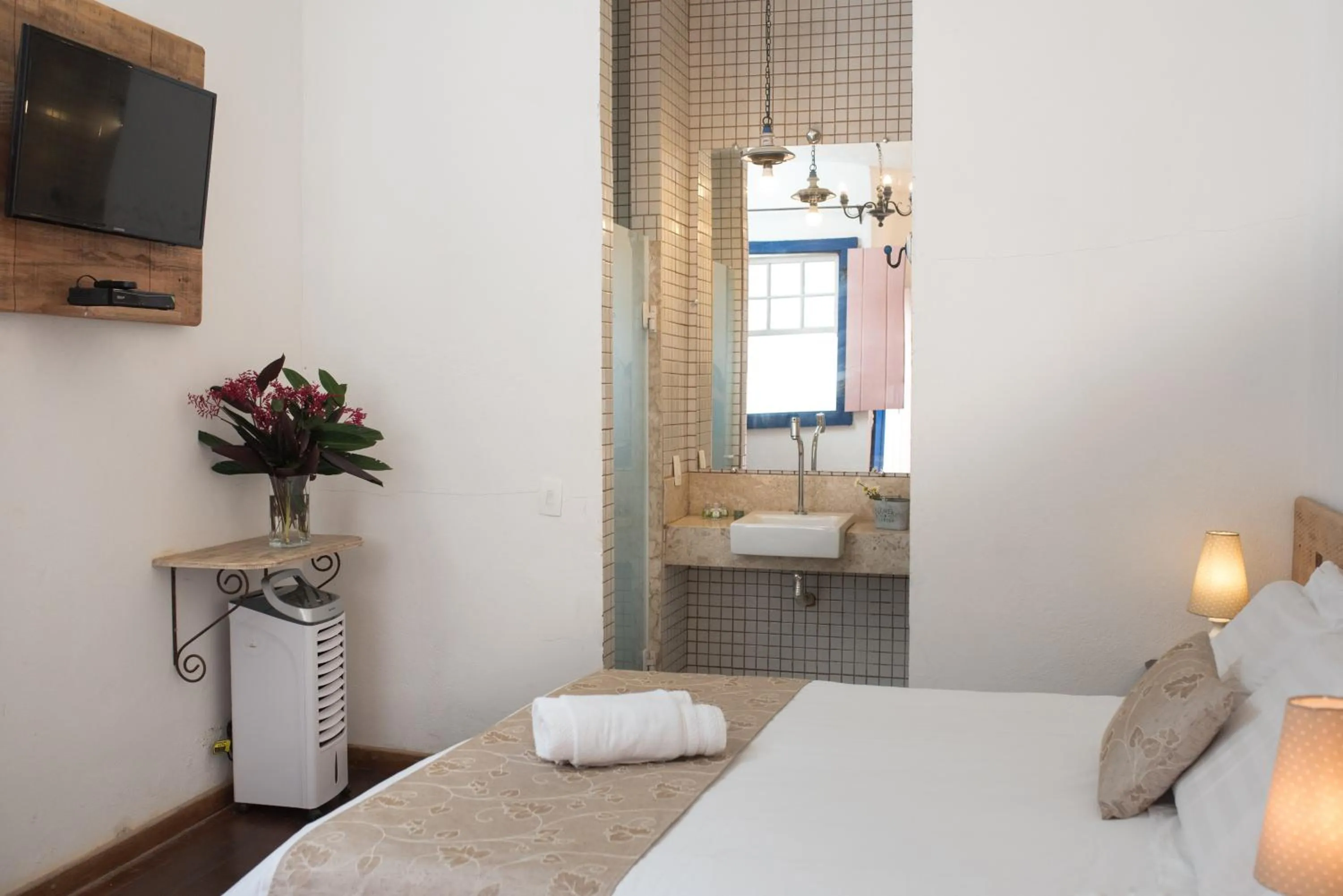 Bed in Pousada da Bia