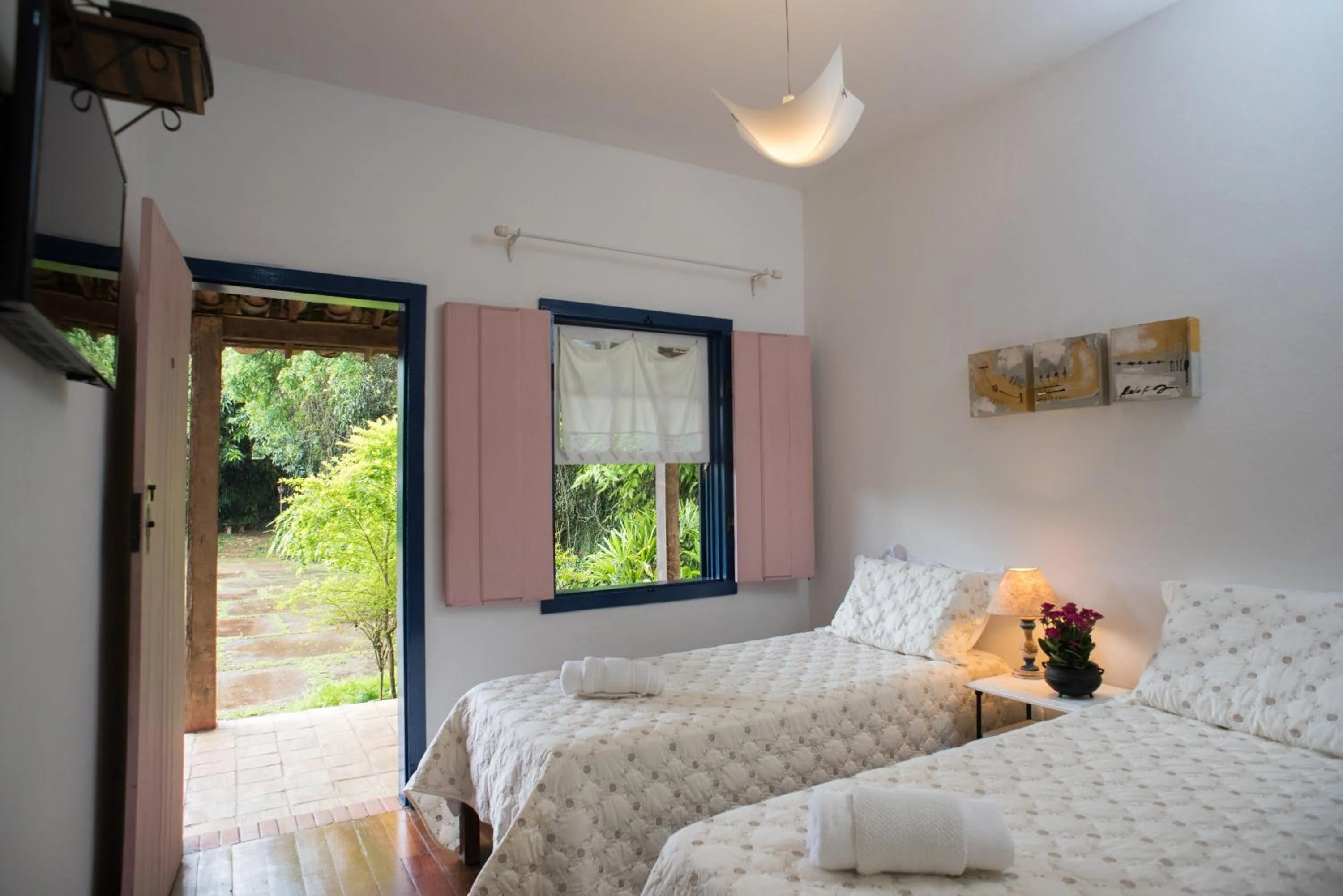 Bed in Pousada da Bia