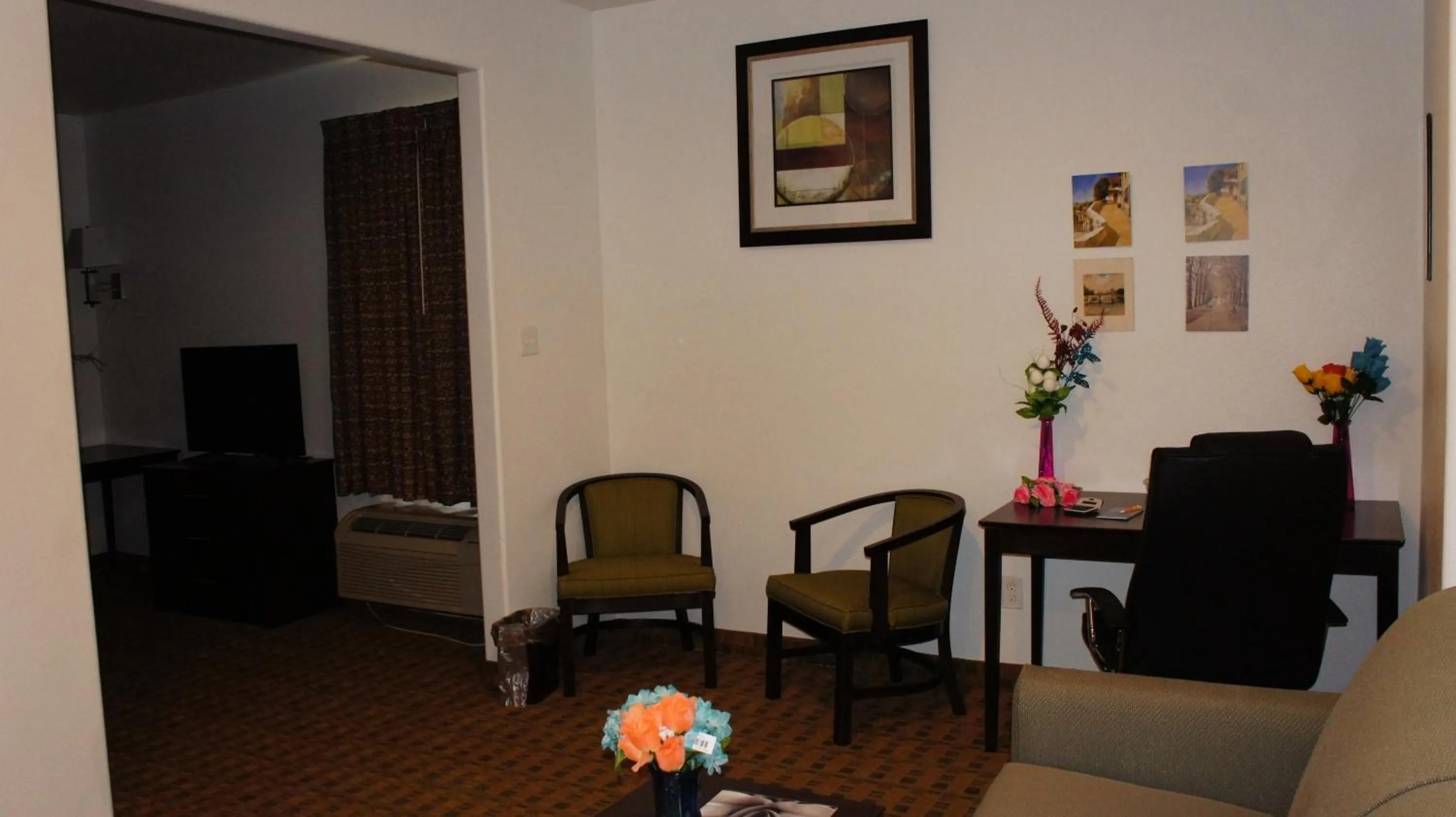 Seating area in Lux Inn and Suites