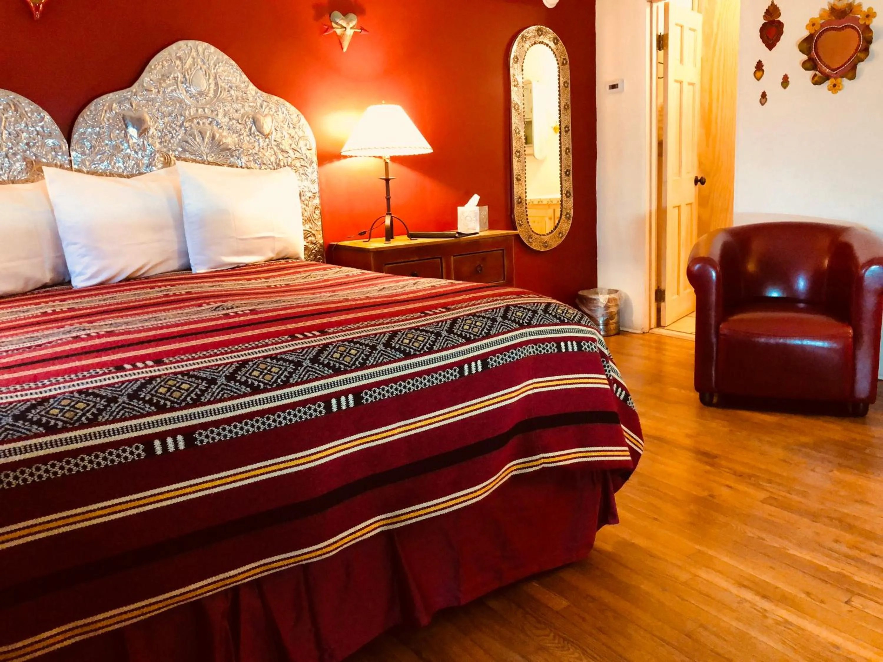 Bed in Santa Fe Bed & Breakfast